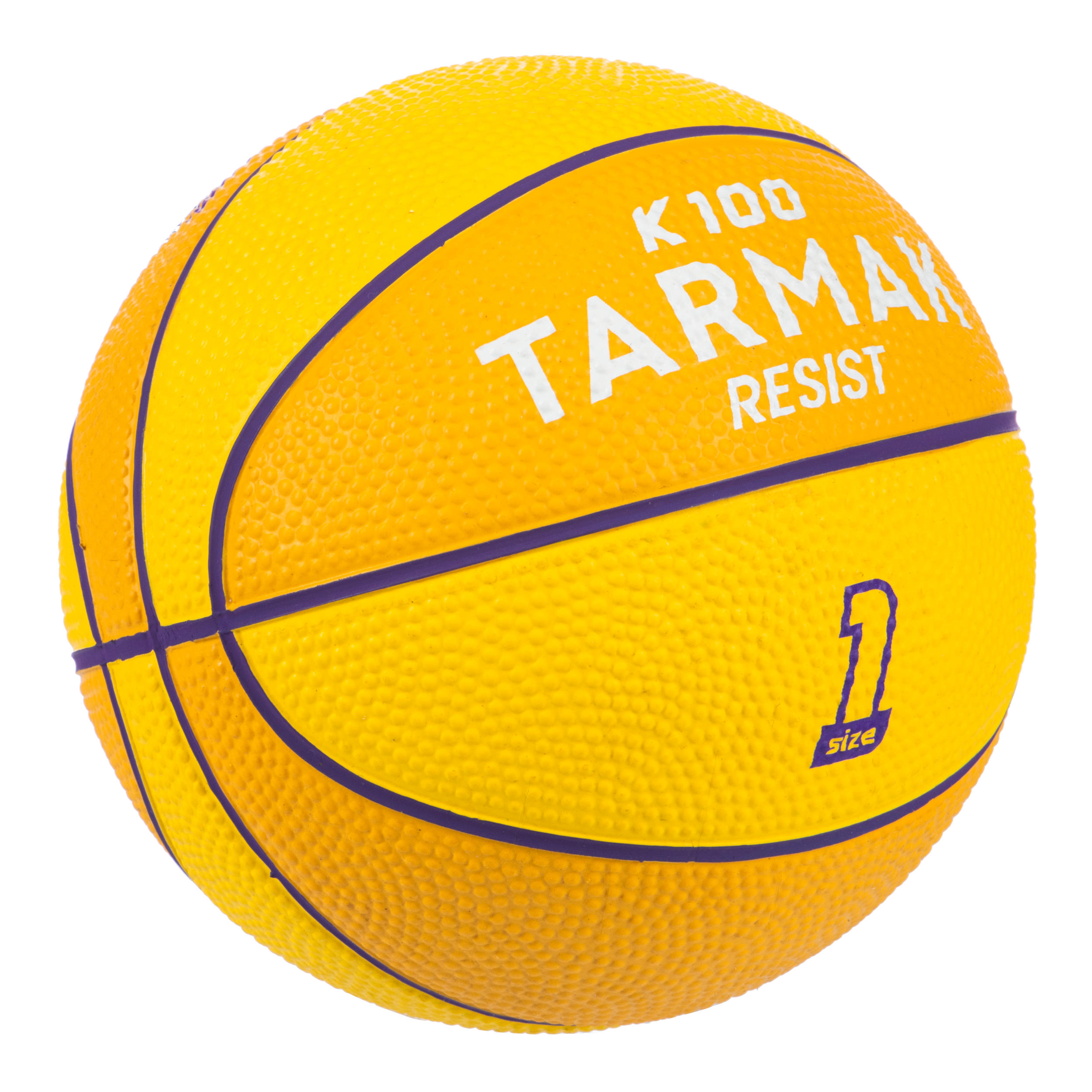 Detská basketbalová lopta mini b veľkosť 1do 4 rokov. zeleno žltá. ŽLTÁ 1