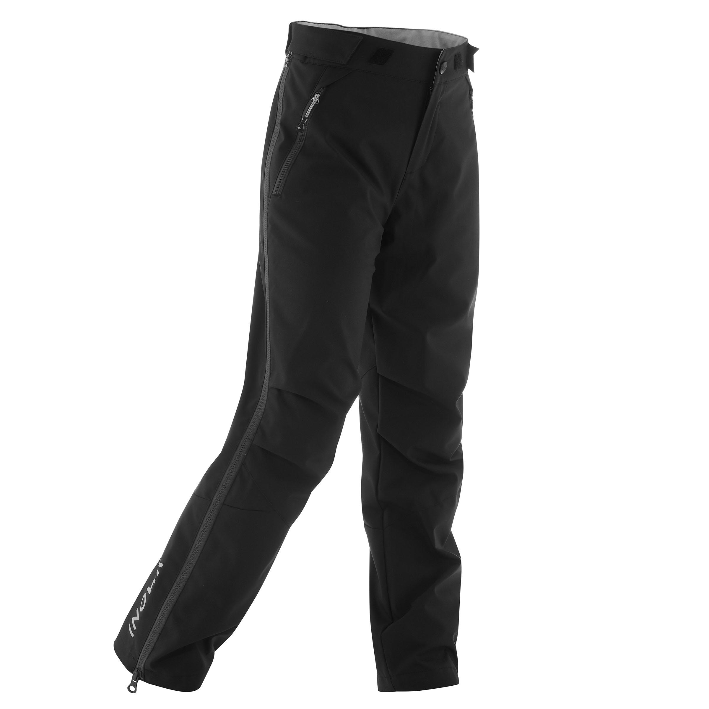 Detské vrchné nohavice xc s overp 150 na bežecké lyžovanie čierne ČIERNA 12-13 r 151-160 cm