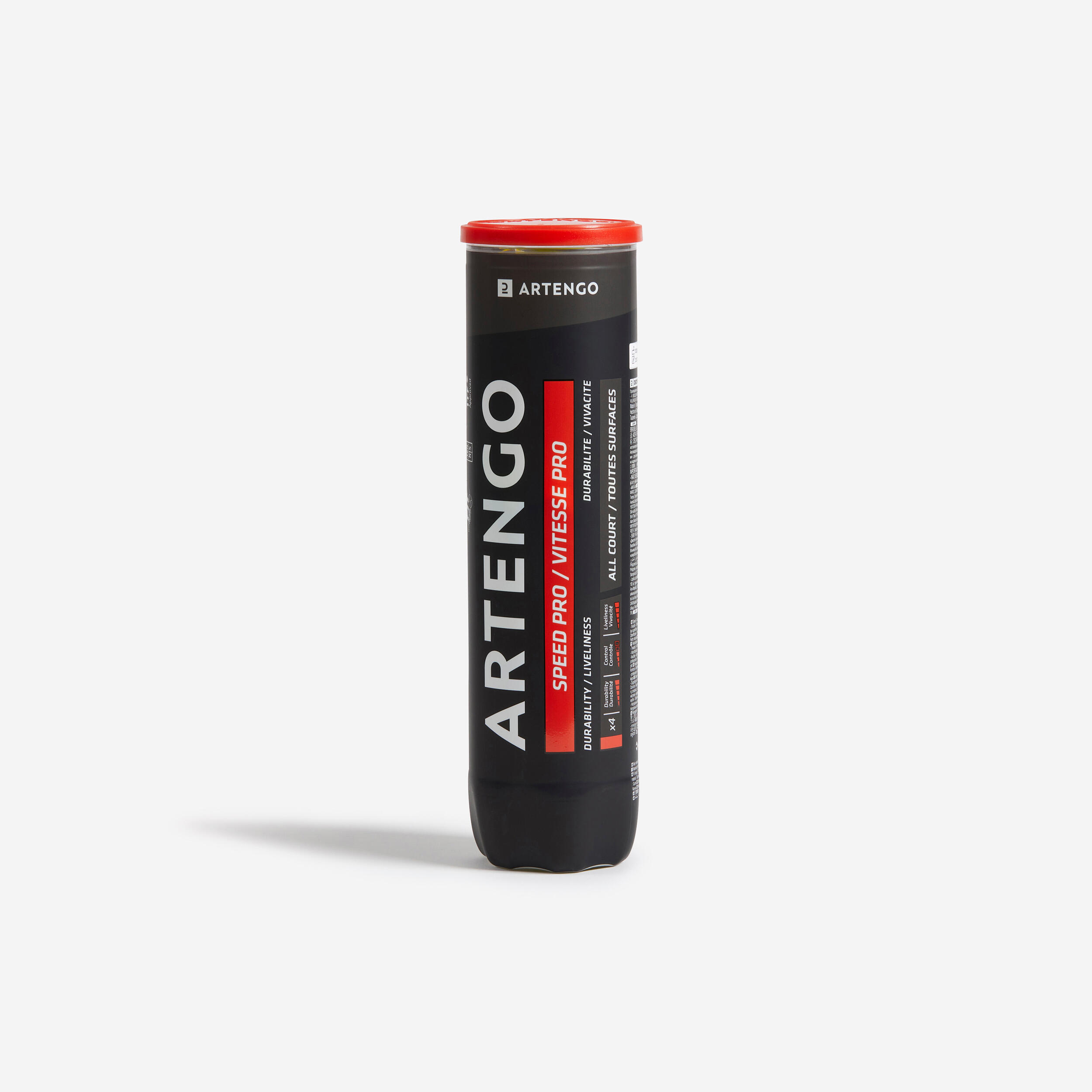 ARTENGO Tenisové loptičky TB Speed Pro 4 ks žlté žltá 254@UNI-ARTENGO