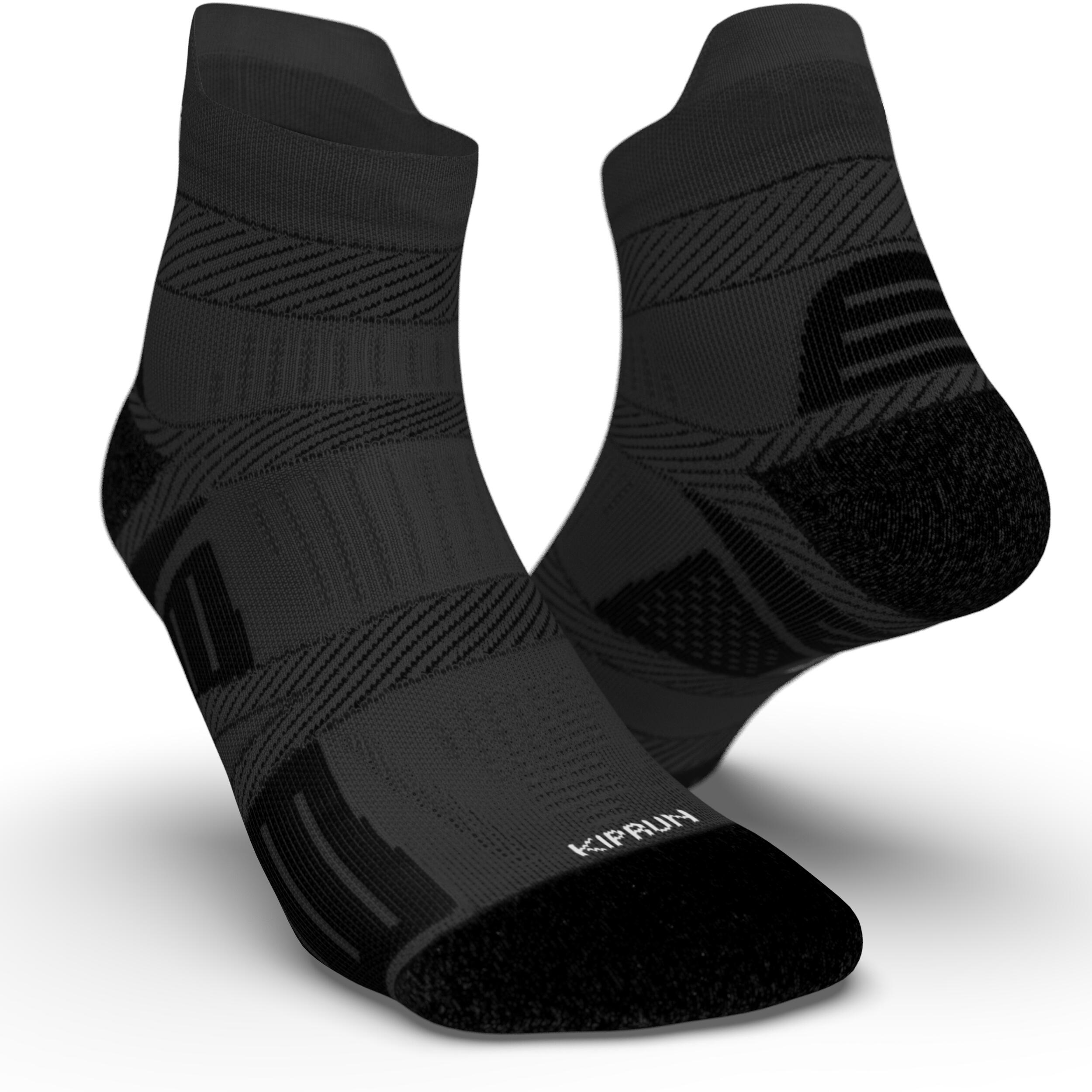 Bežecké ponožky Kiprun Strap tenké čierne 272@39-40-KIPRUN