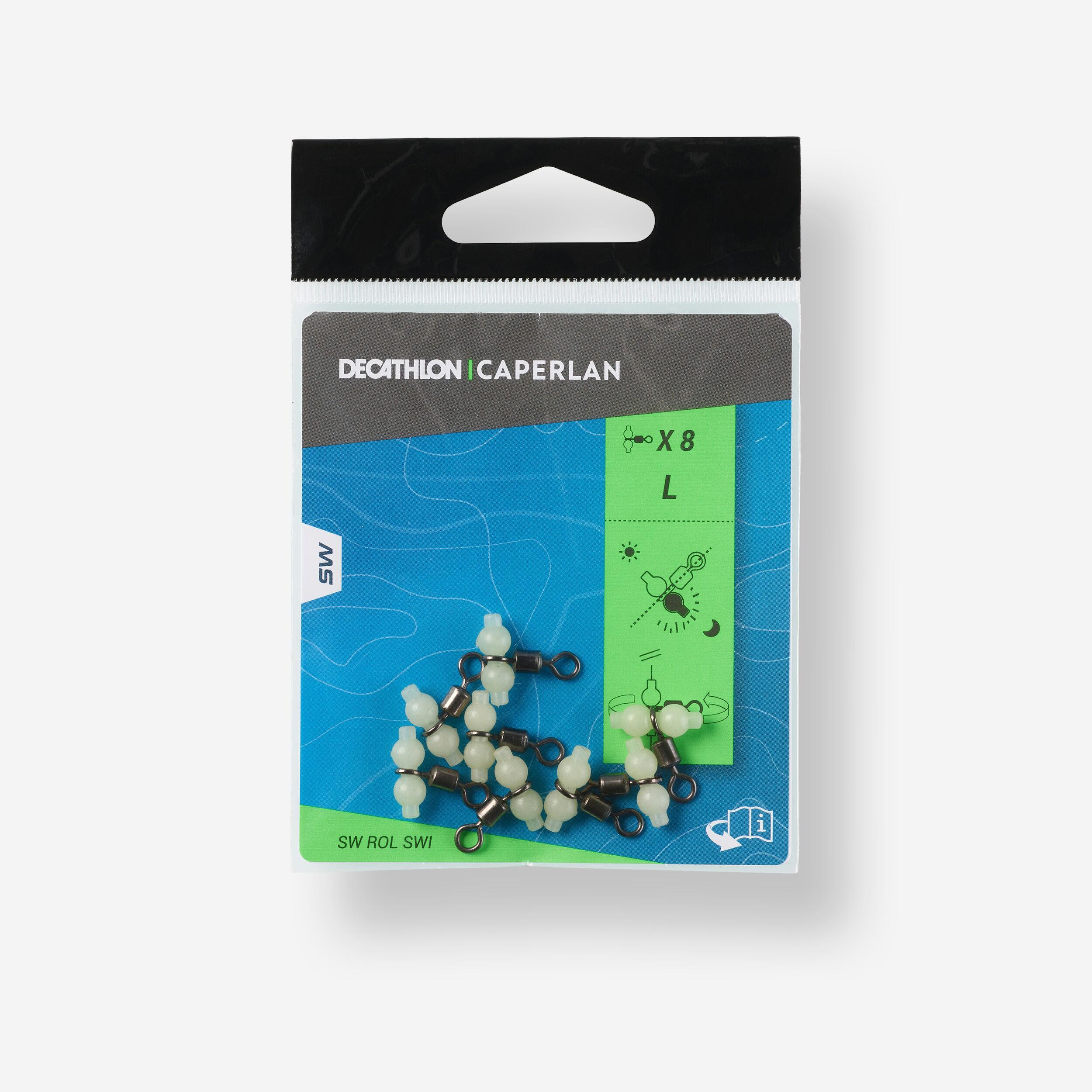CAPERLAN Fosforeskujúci obrtlík Pater Roller Swivel na lov metódou surfcasting-CAPERLAN