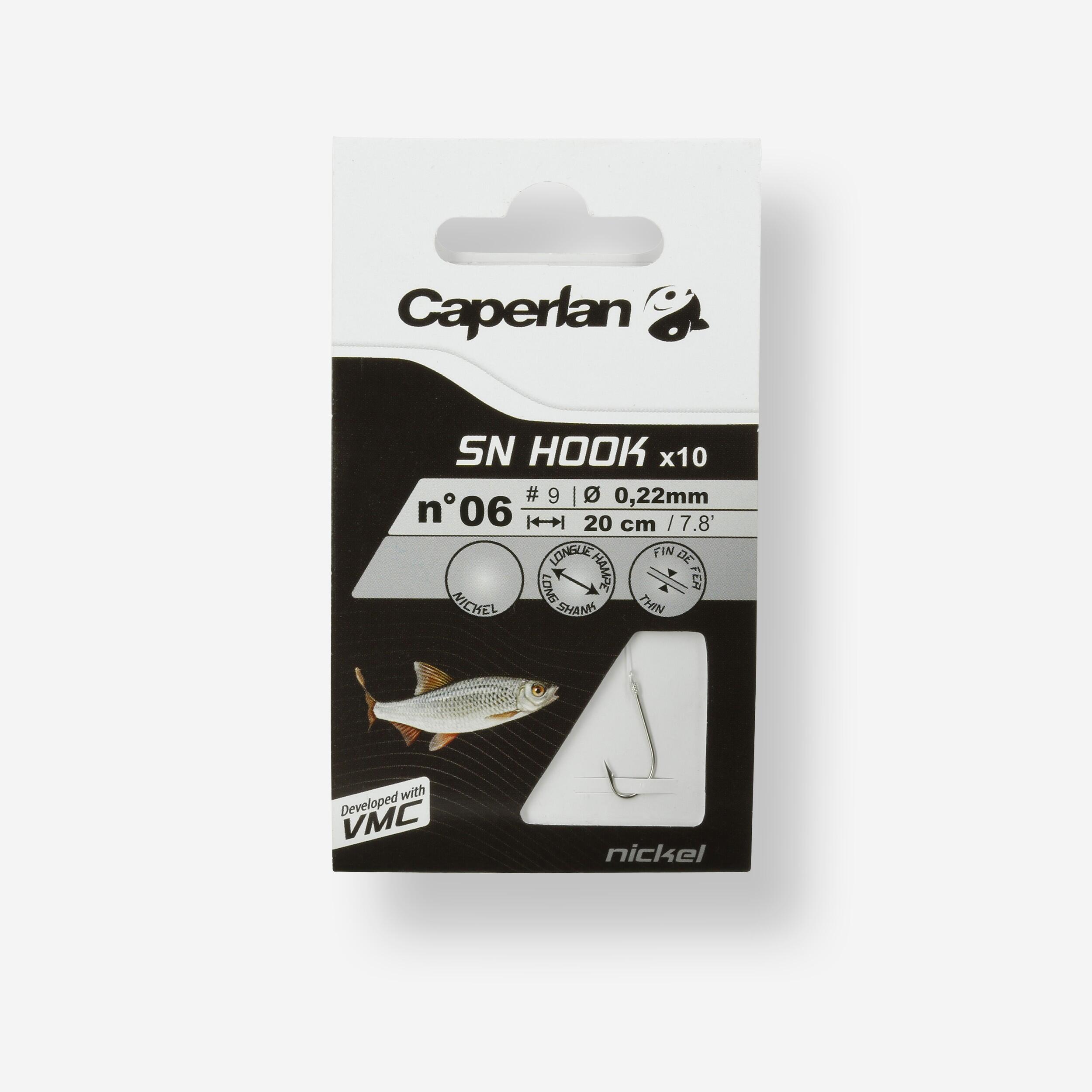 CAPERLAN Montované rybárske háčiky SN Hook niklované 161@6-CAPERLAN