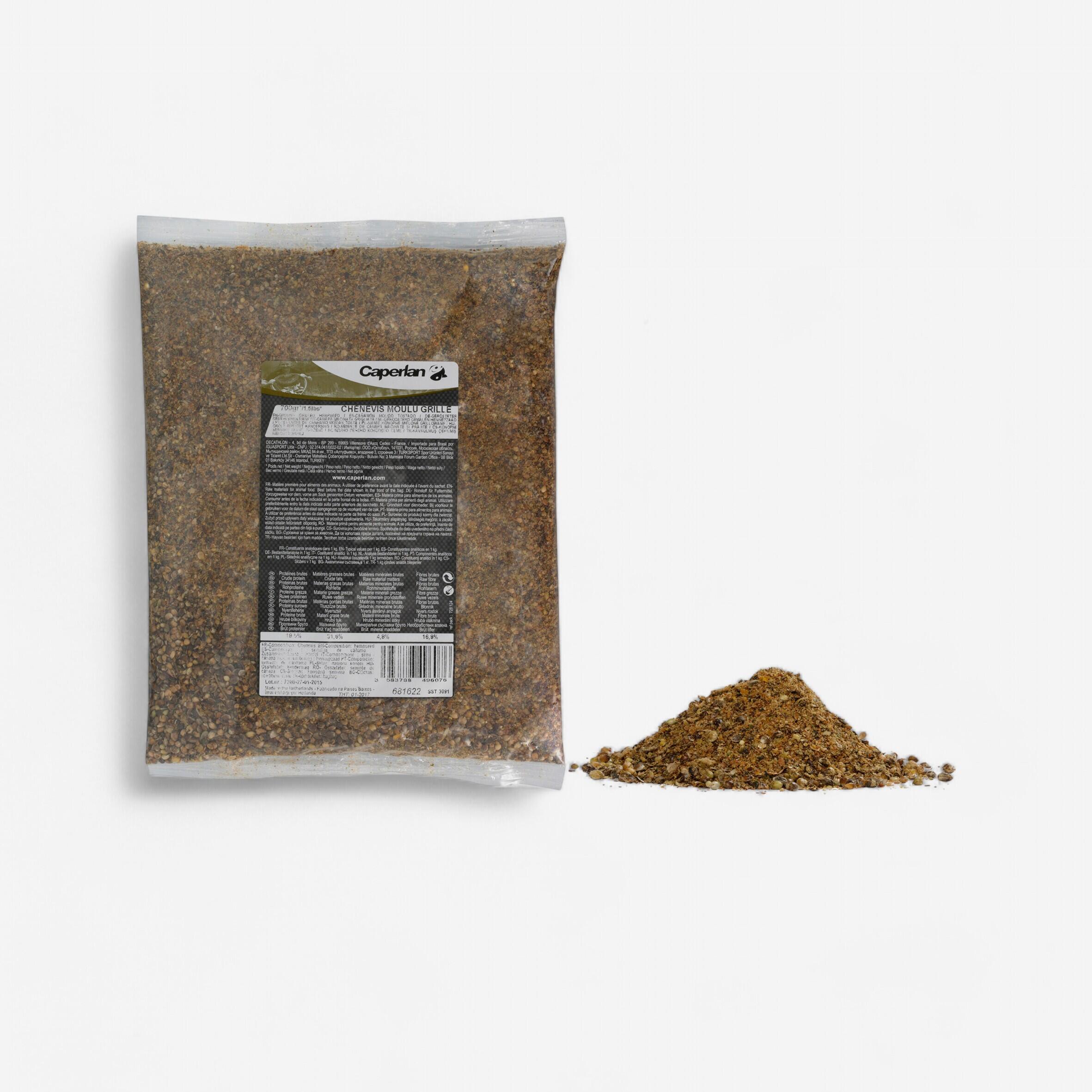 CAPERLAN Múčka na lov na plávanú – Konopné semienko mleté pražené 700 g 254@UNI-CAPERLAN