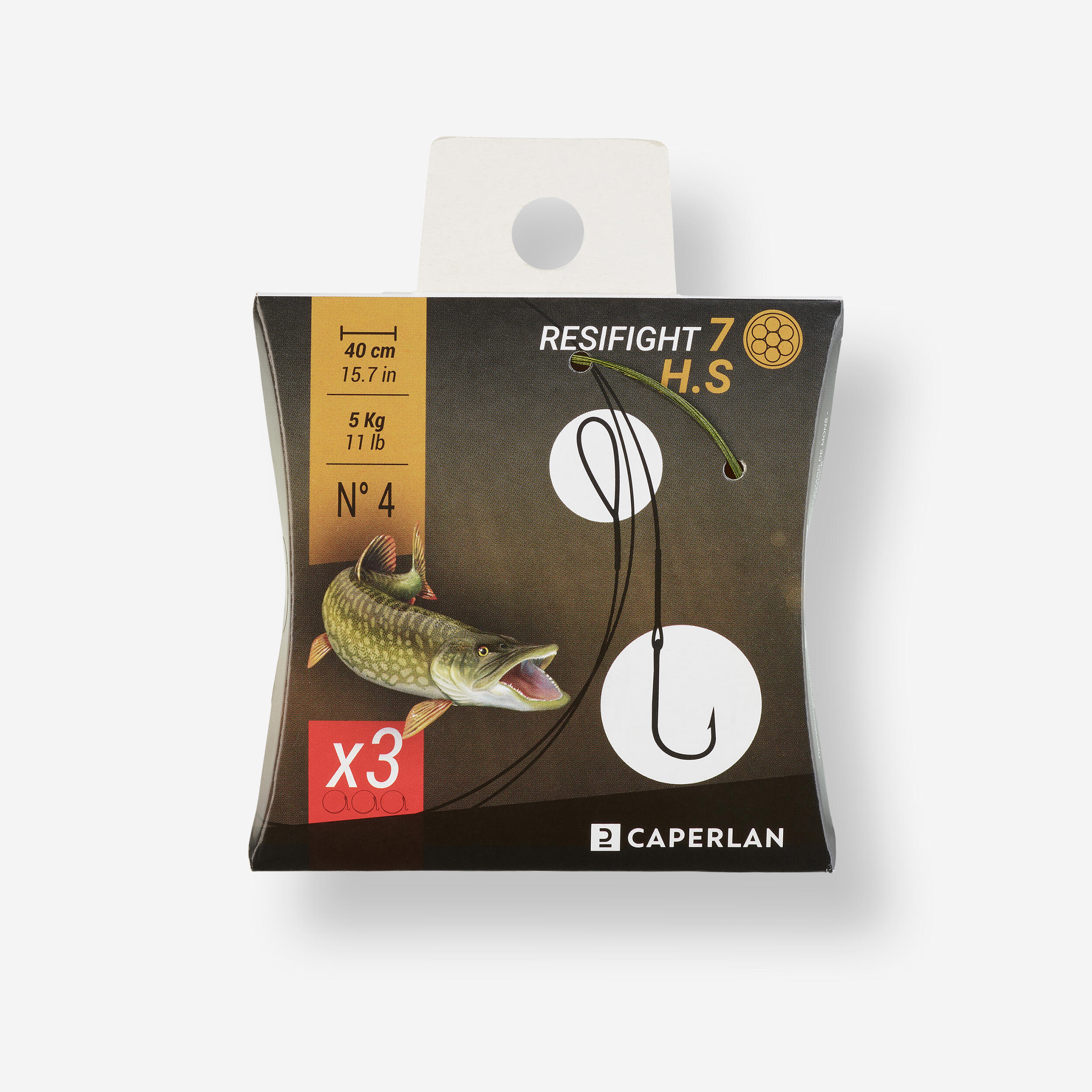 CAPERLAN Nadväzec na lov dravcov Resifight 7 s jednoduchým háčikom 5 kg 3 ks bezfarebná 235@UNI-CAPERLAN
