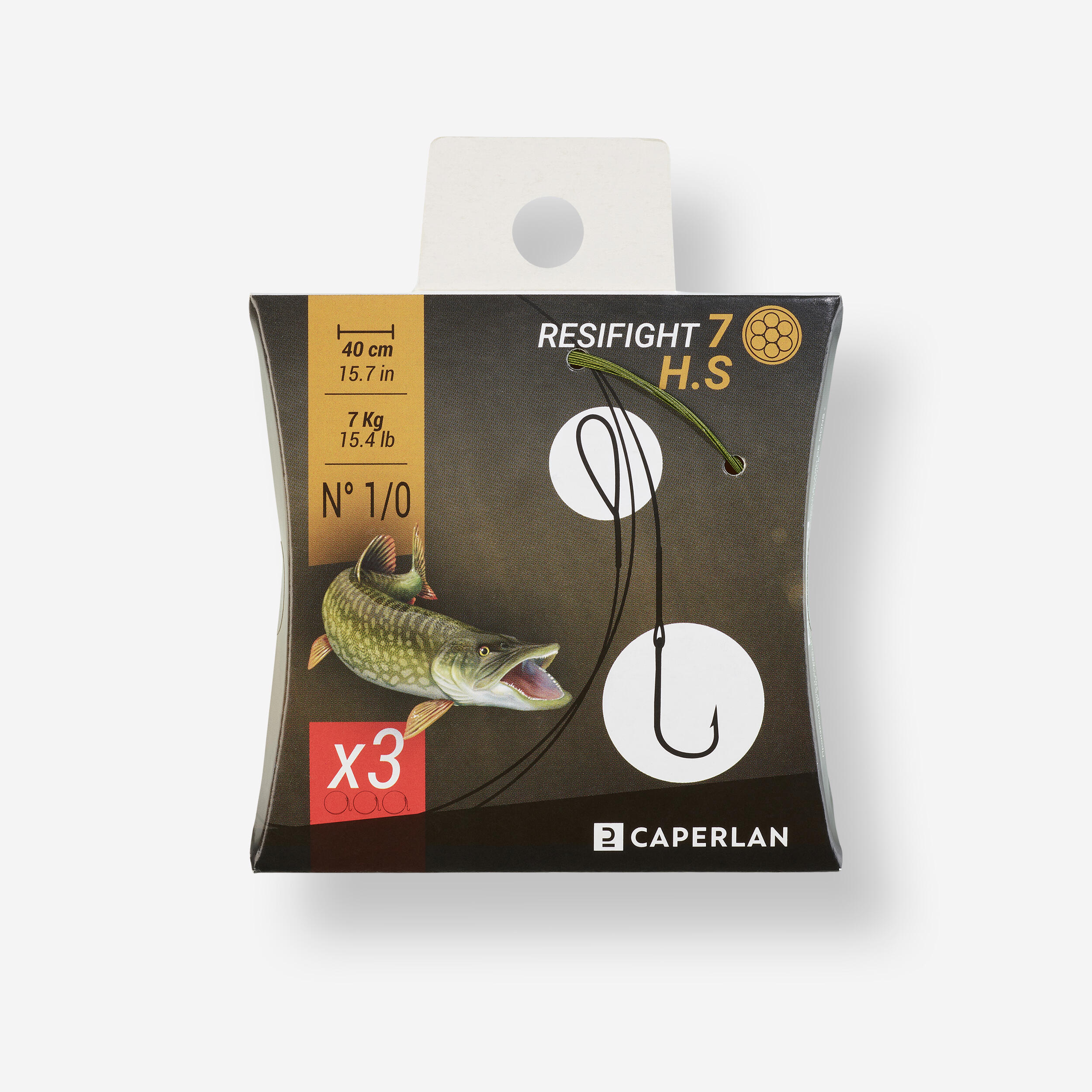 CAPERLAN Nástavec na lov dravcov Resifight 7 s jednoduchým háčikom 7 kg bezfarebná 235@UNI-CAPERLAN