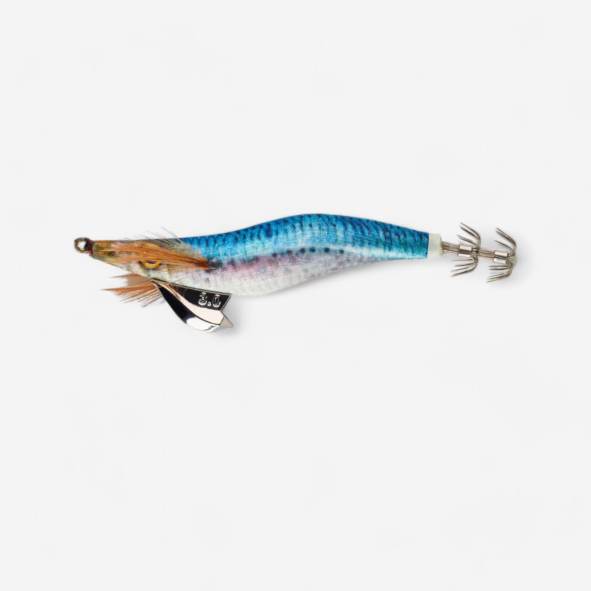 CAPERLAN Nástraha Turlutte potápavá shallow Ebika 3.0/120 Modrá sardinka na sépie/kalmáre modrá-CAPERLAN