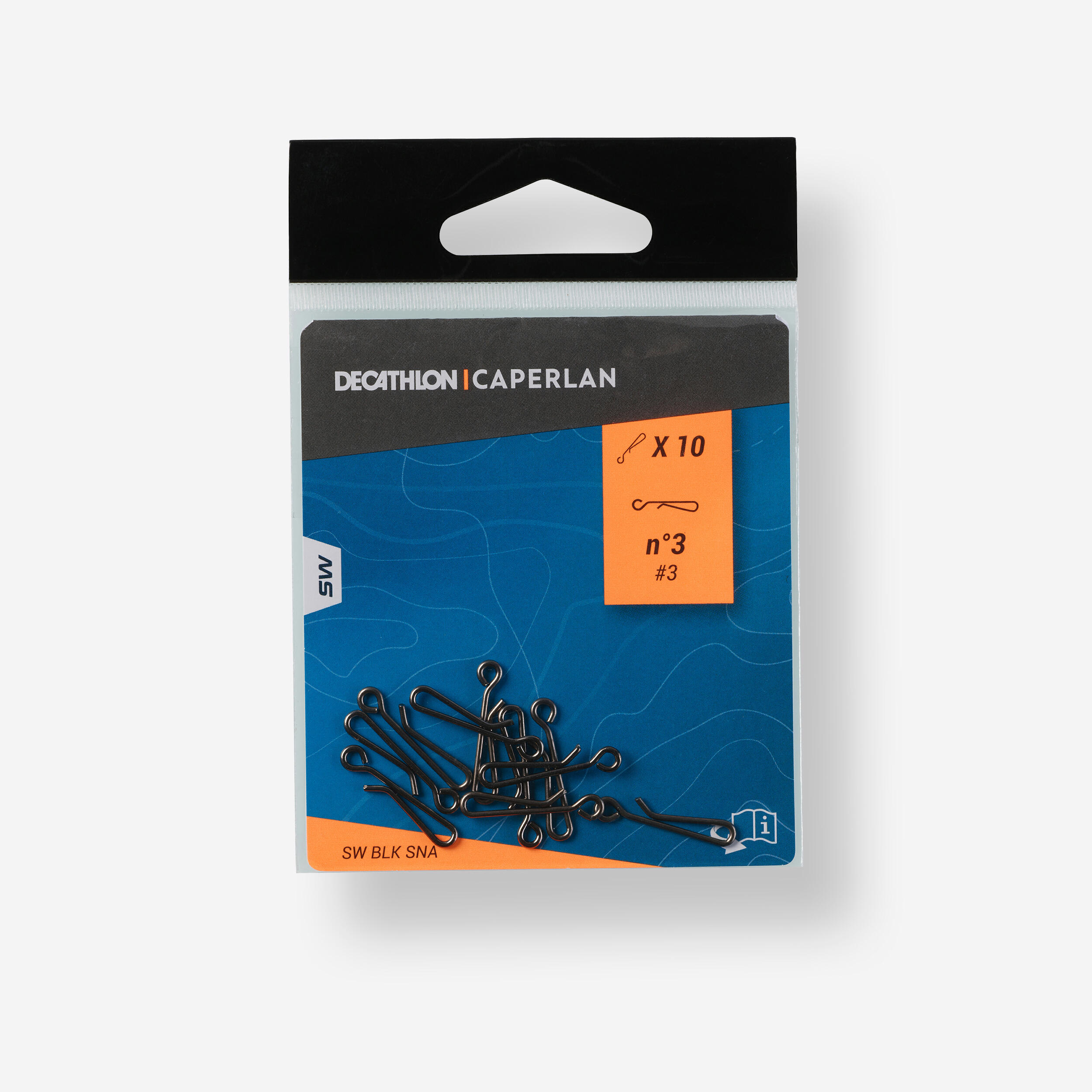 CAPERLAN Rýchlospojka na lov technikou surfcasting čierna č. 3 čierna-CAPERLAN