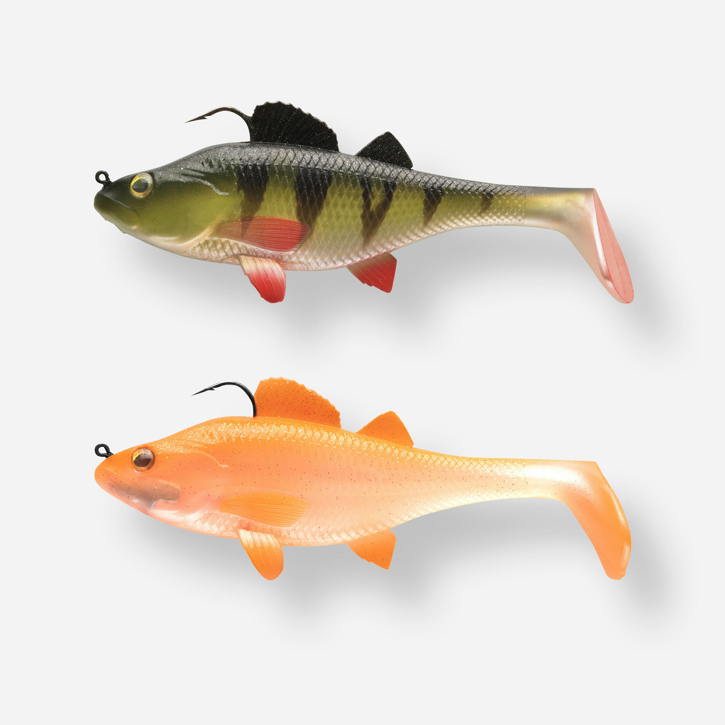 CAPERLAN Súprava mäkkých umelých nástrah shad 170 RTC ostriež/oranžový-CAPERLAN