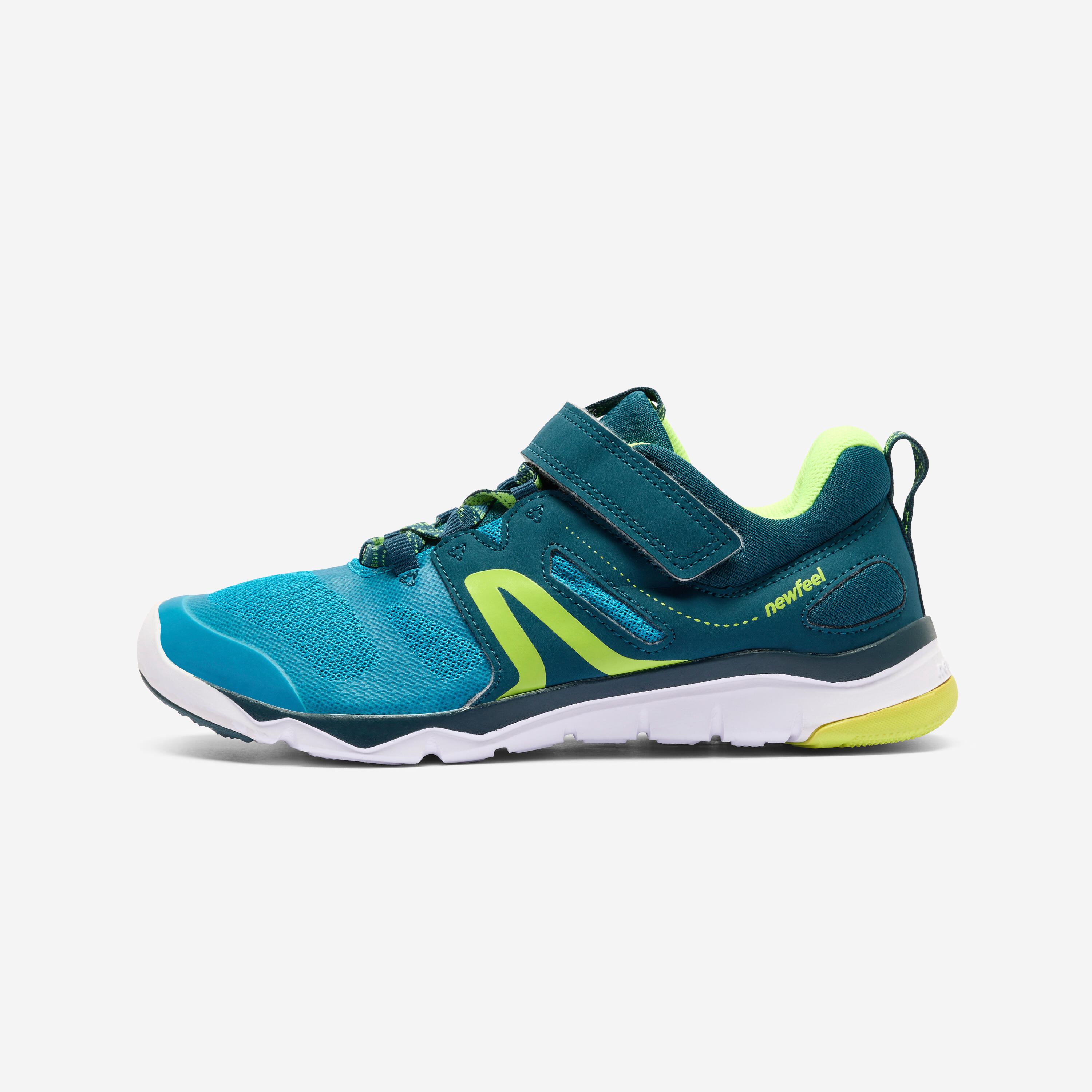 DECATHLON Detská obuv PW 540 so suchým zipsom ľahká a priedušná modrá 274@37-DECATHLON