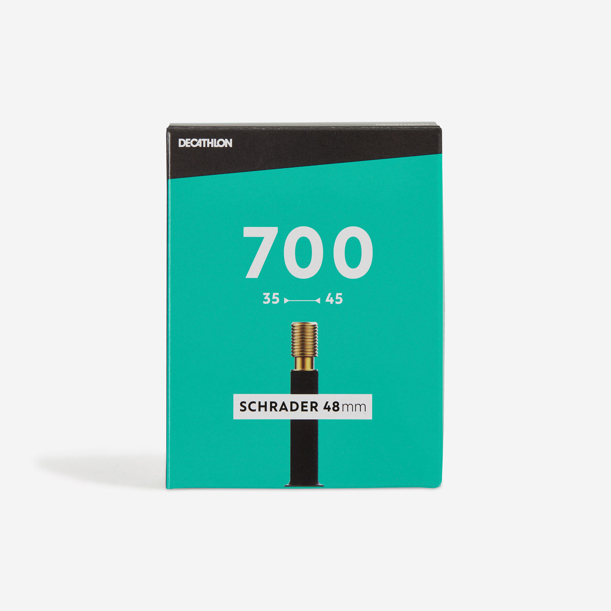 DECATHLON Duša 700 × 35/45 s ventilom Schrader 48 mm bezfarebná 174@Schrader ventil-DECATHLON