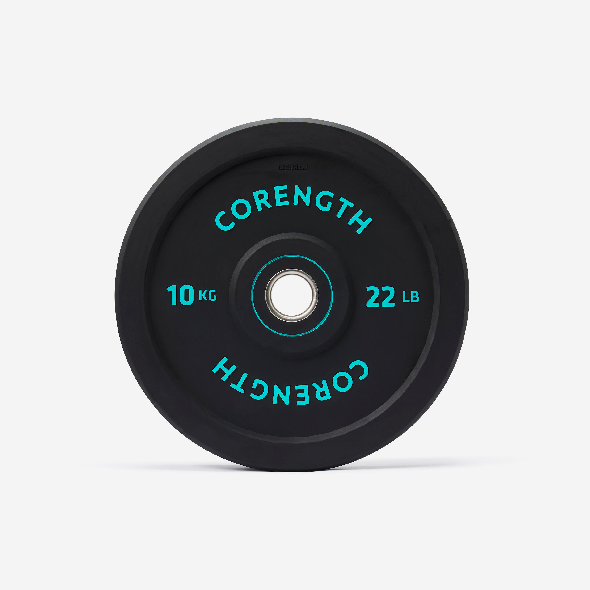 DOMYOS Kotúč bumper na cvičenie s činkami 10 kg