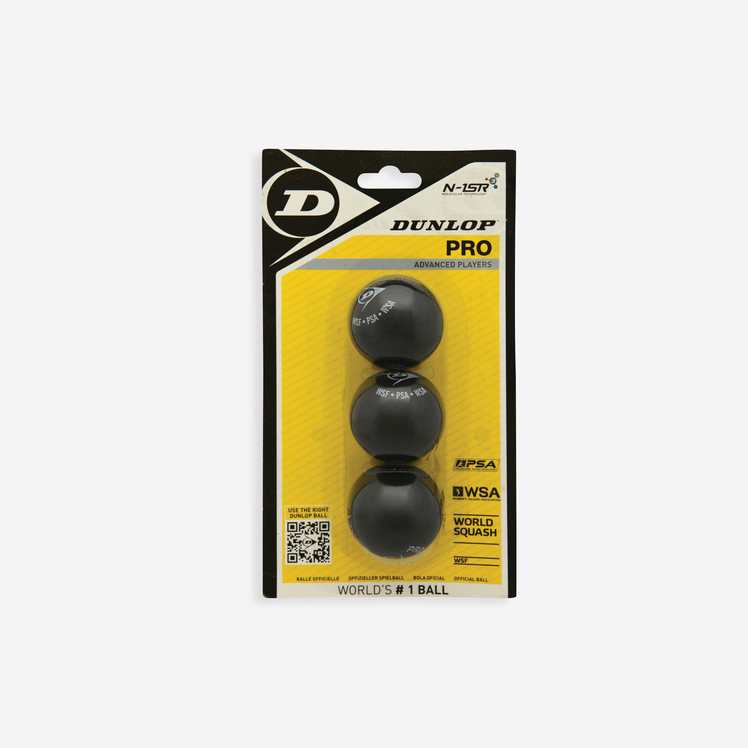 DUNLOP Squashová loptička Pro 3 ks-DUNLOP
