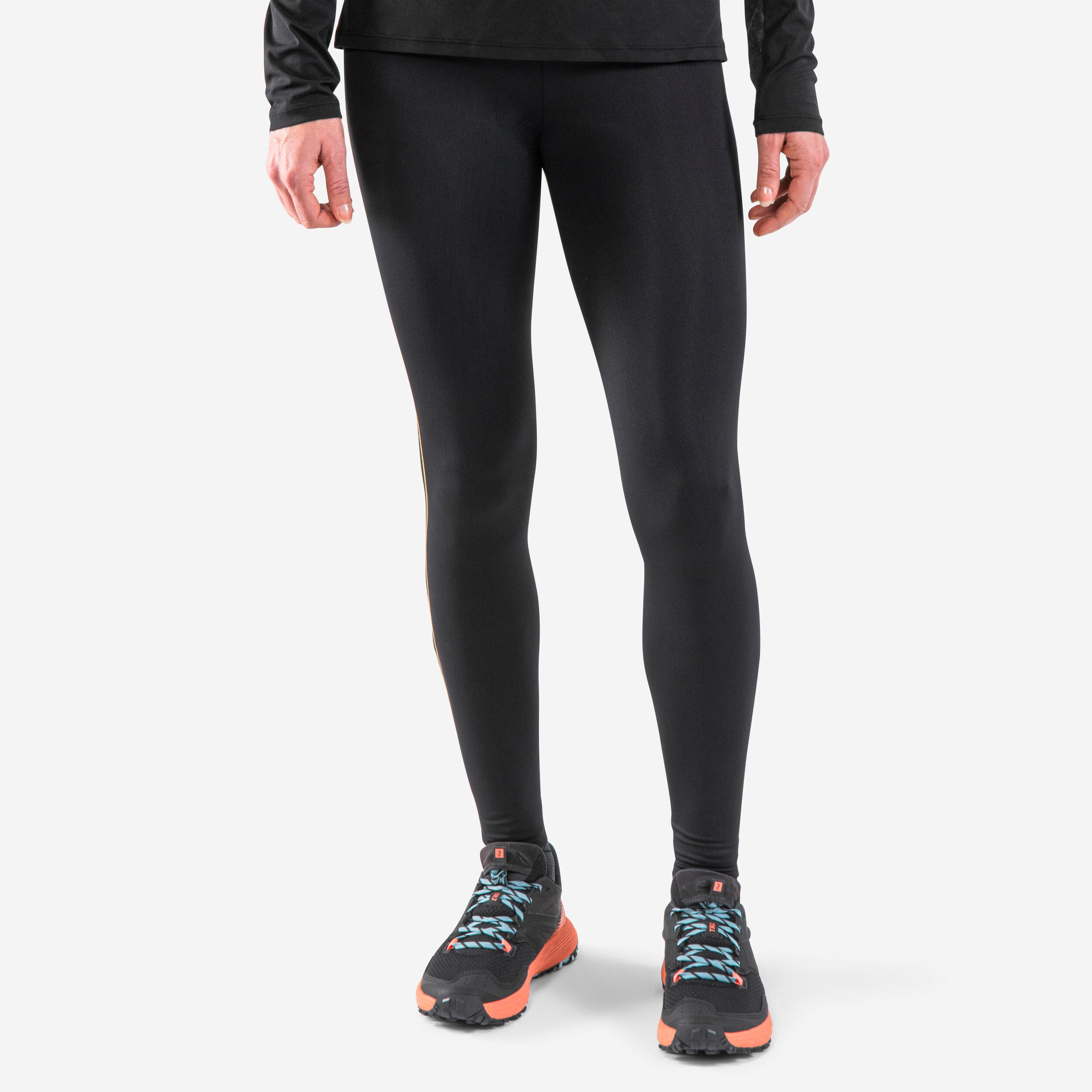 EVADICT Dámske bežecké legíny Kiprun Run 900 s vreckami čierne 908@S W28 L31-EVADICT