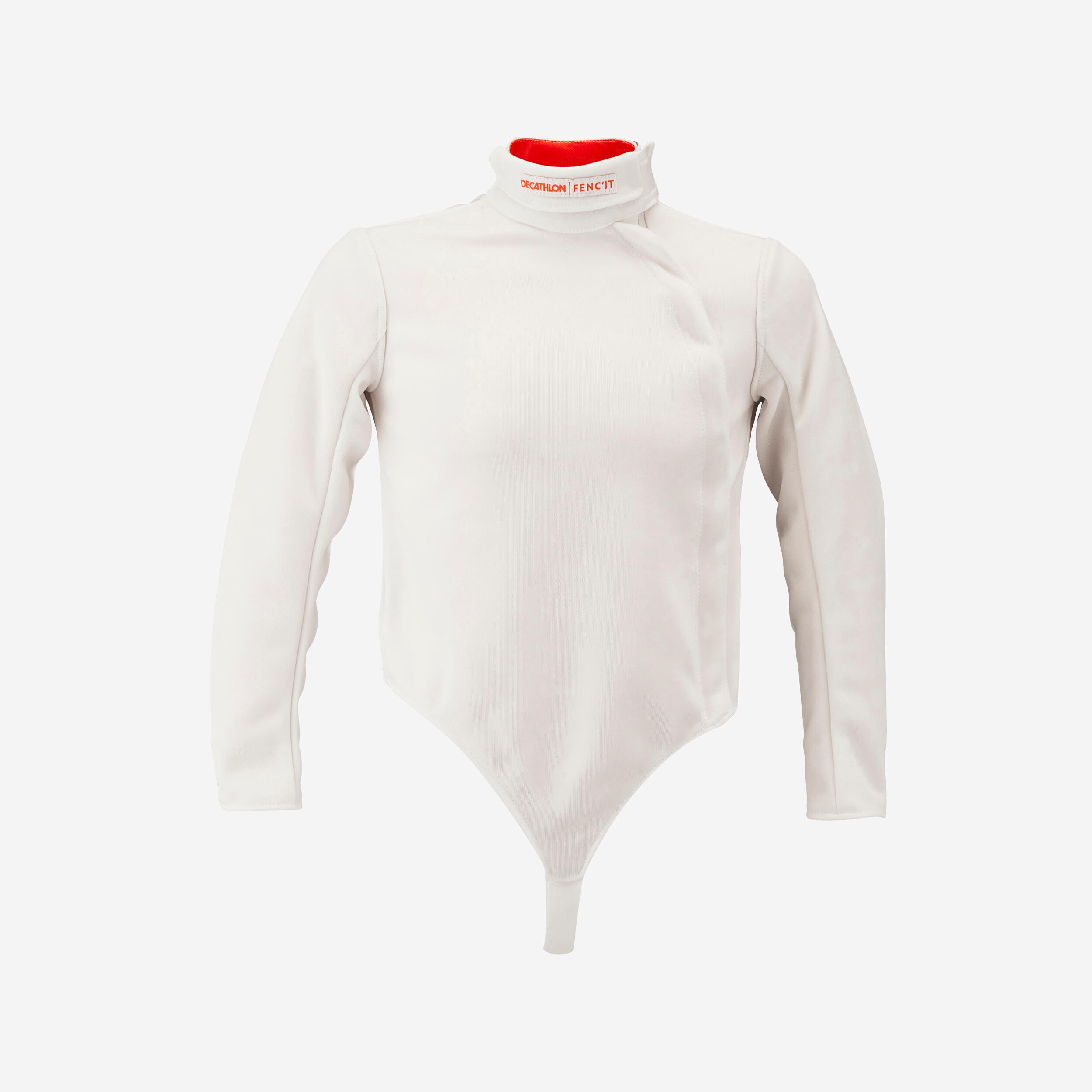 FENC'IT Detský šermiarsky plastrón 350 N pre pravákov biela 280@7-8 r 123-130 cm-FENC'IT
