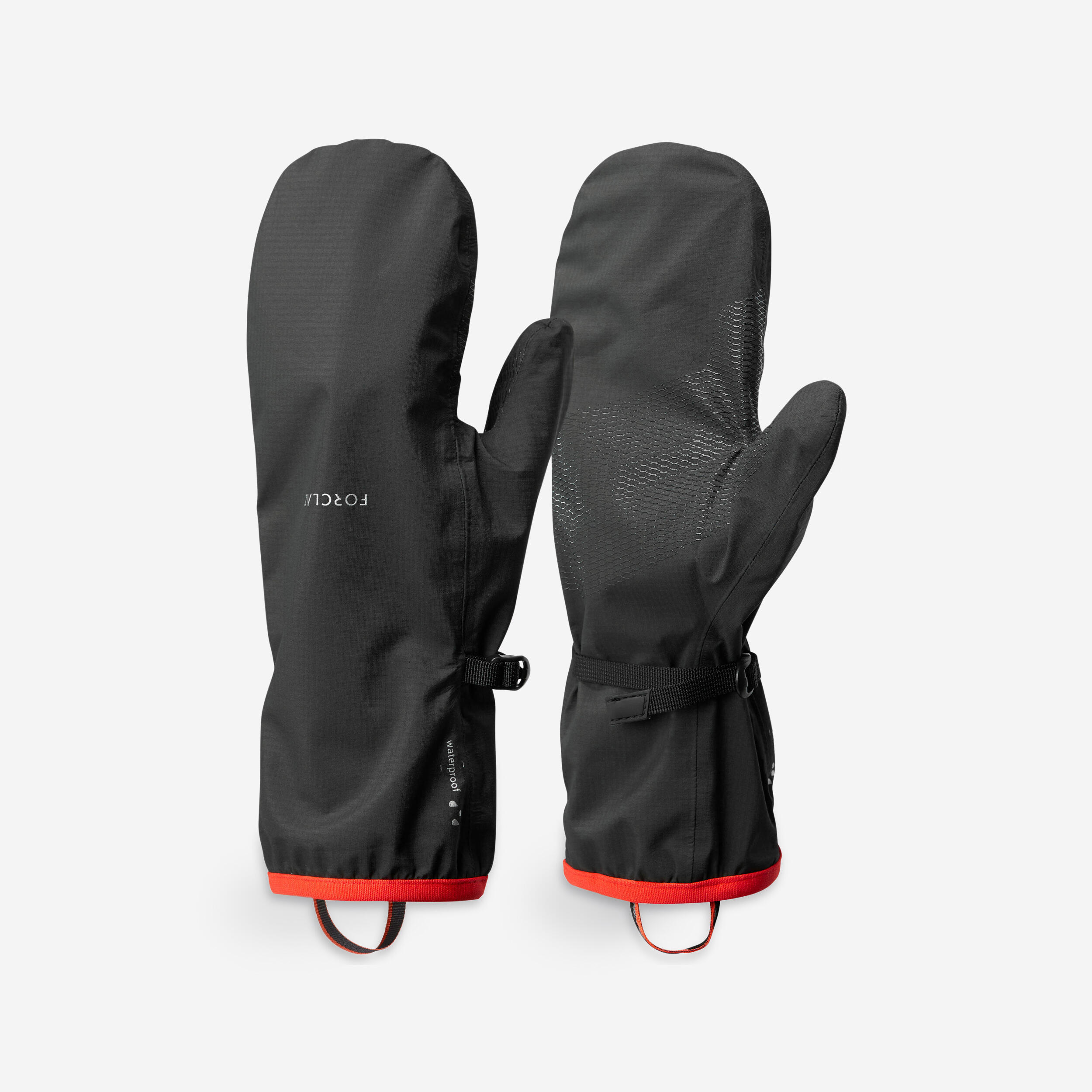 FORCLAZ Trekingové nepremokavé vrchné rukavice MT500 čierne 515@XL-2XL-FORCLAZ