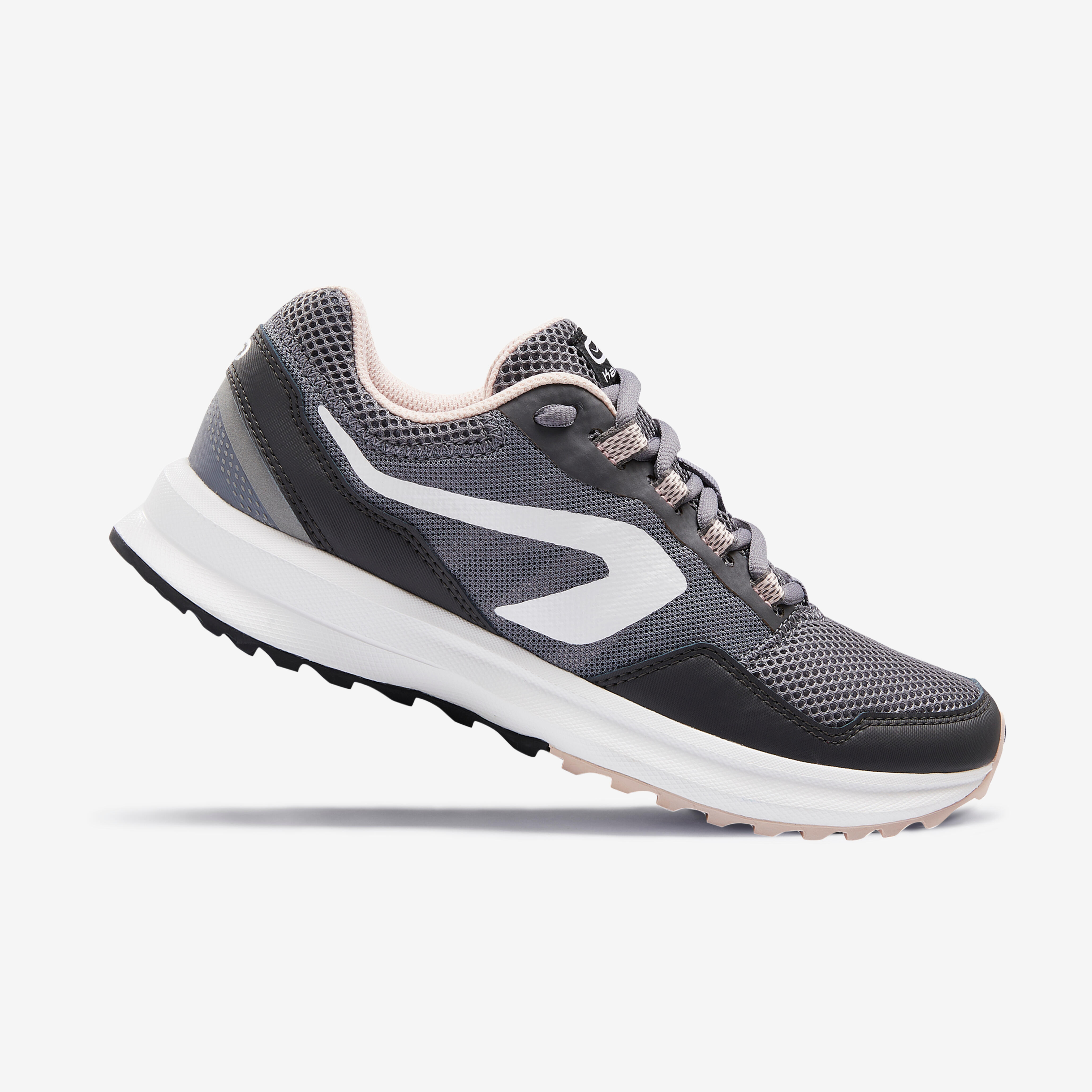 KALENJI Dámska bežecká obuv Run Active Grip sivo-ružová šedá 273@39-KALENJI