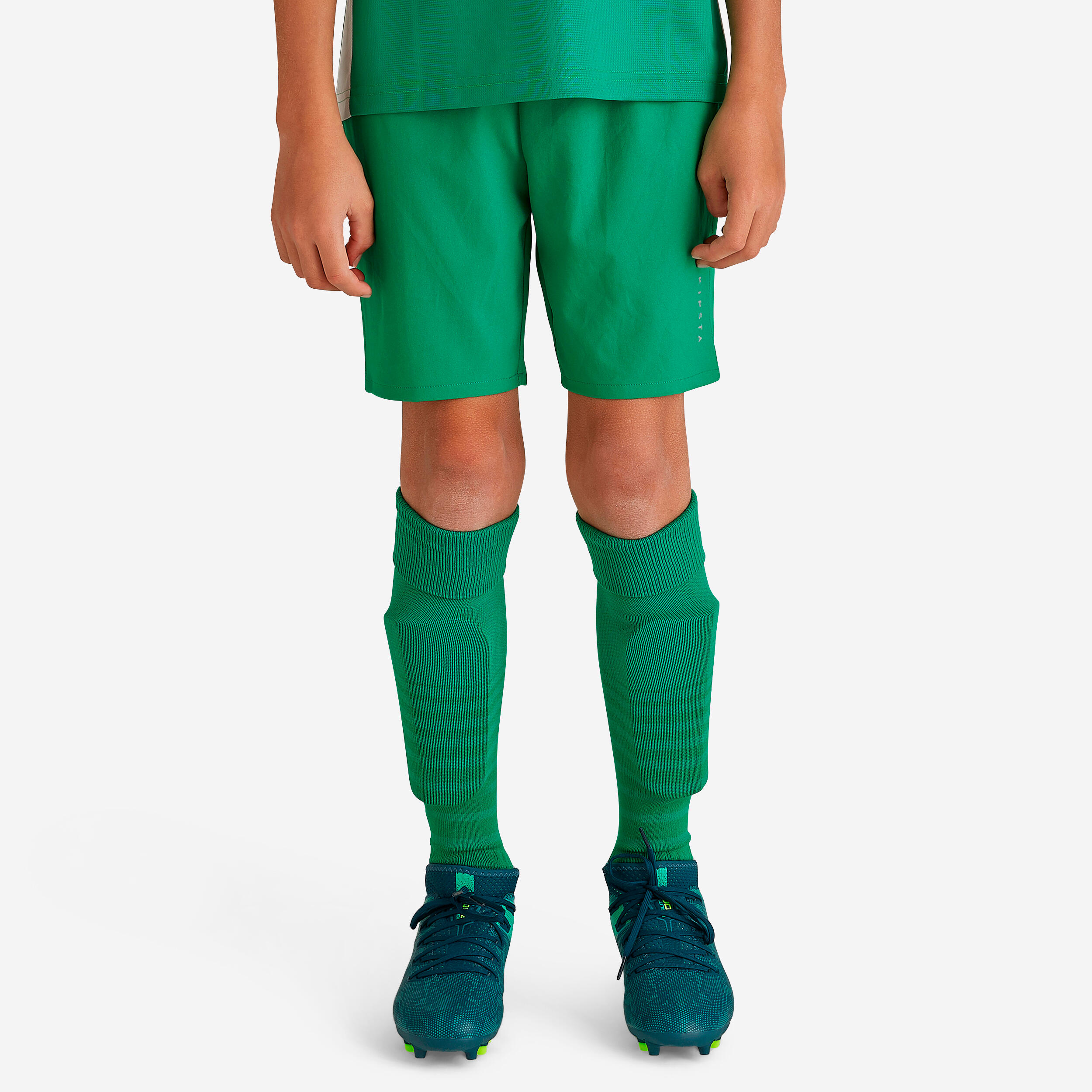 KIPSTA Detské futbalové šortky Viralto Club zelené zelená 280@8-9 r 131-140 cm-KIPSTA
