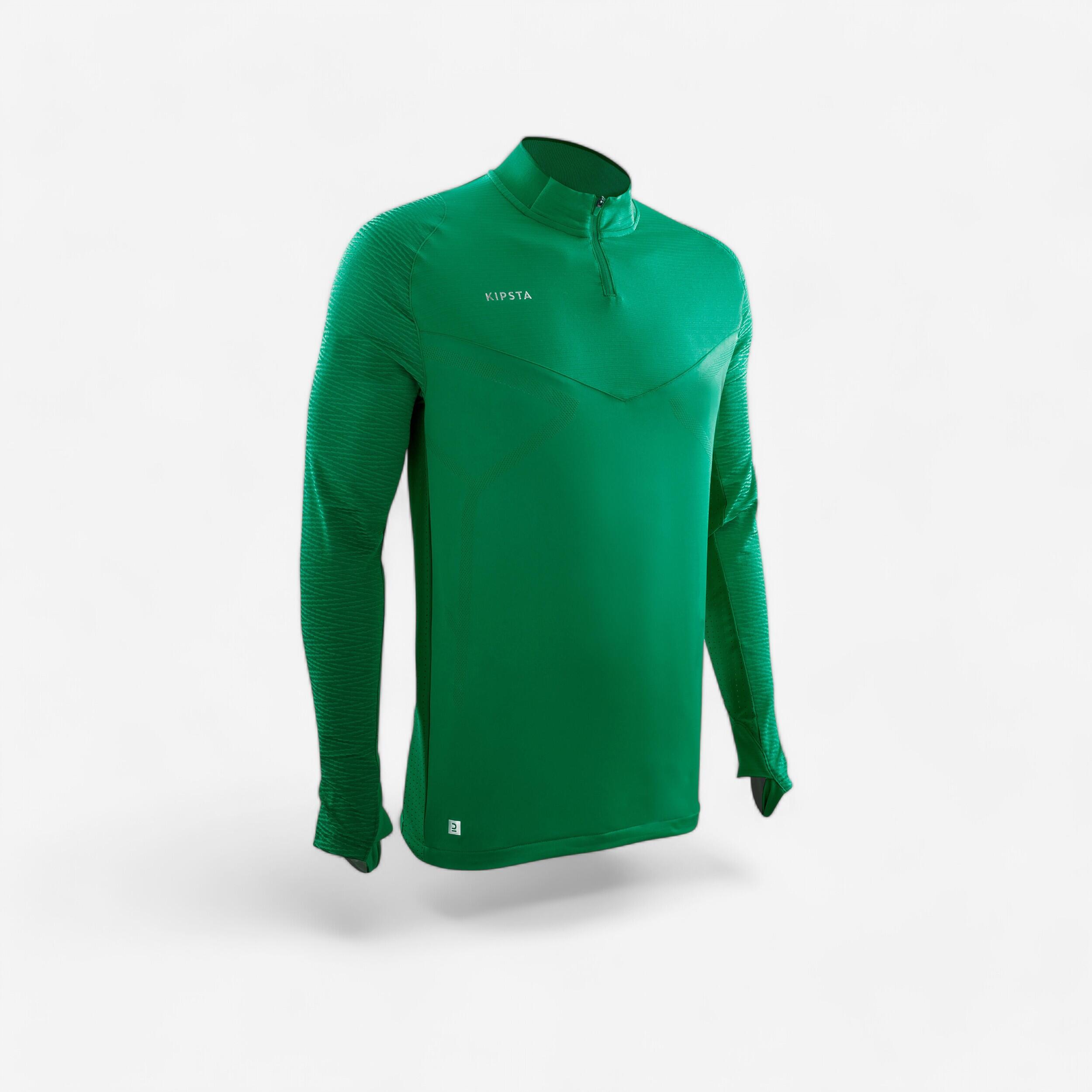 KIPSTA Futbalová mikina pre dospelých CLR Club zelená 200@2XL-KIPSTA