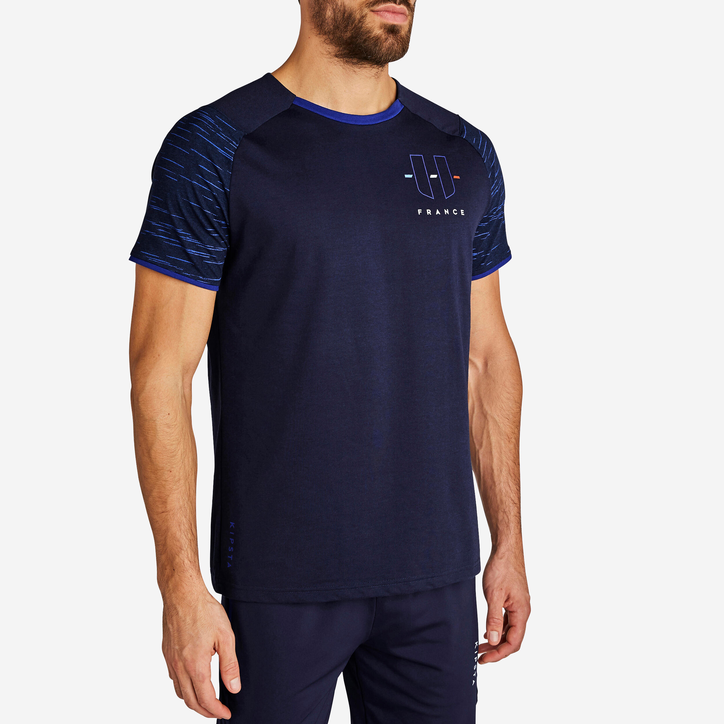 KIPSTA Futbalový dres FF100 Francúzsko modrá 200@2XL-KIPSTA