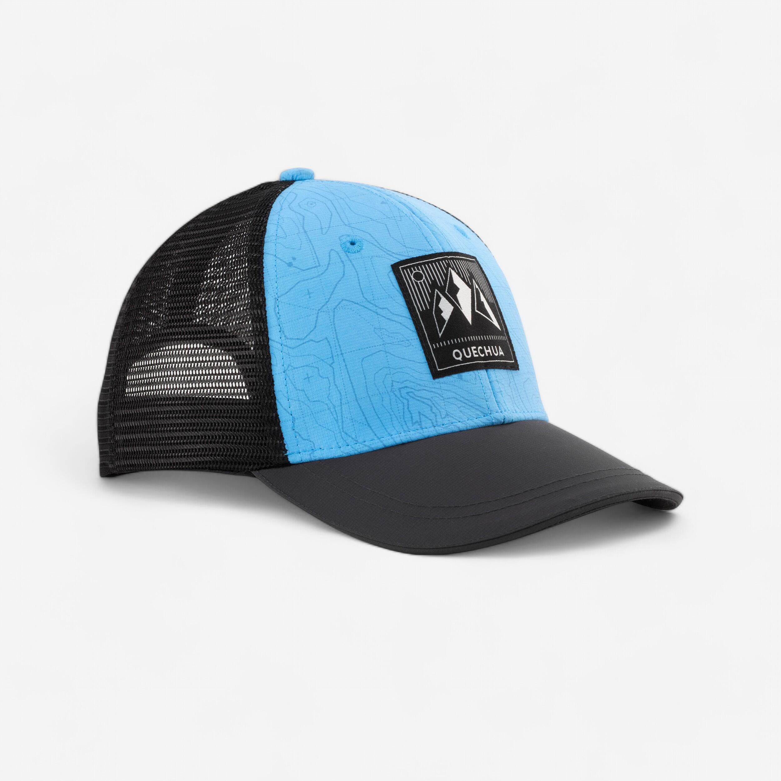 QUECHUA Detská šiltovka MH100 Trucker modrá-QUECHUA