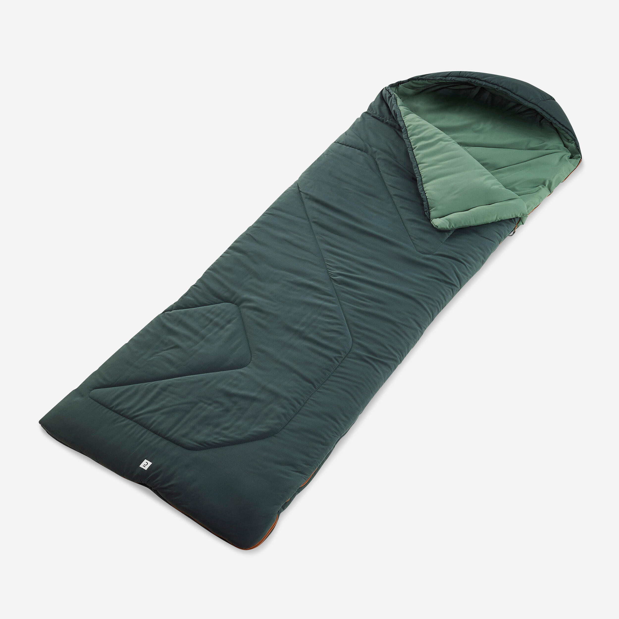 QUECHUA Kempingový spací vak Arpenaz od 0 °C zelená-QUECHUA