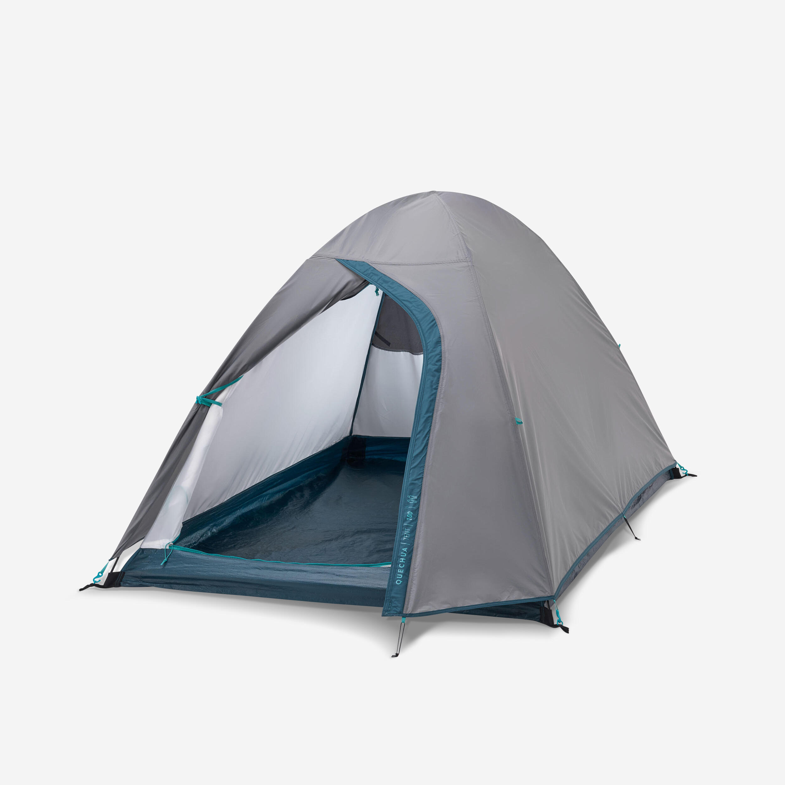 QUECHUA Kempingový stan MH100 pre 2 osoby šedá-QUECHUA