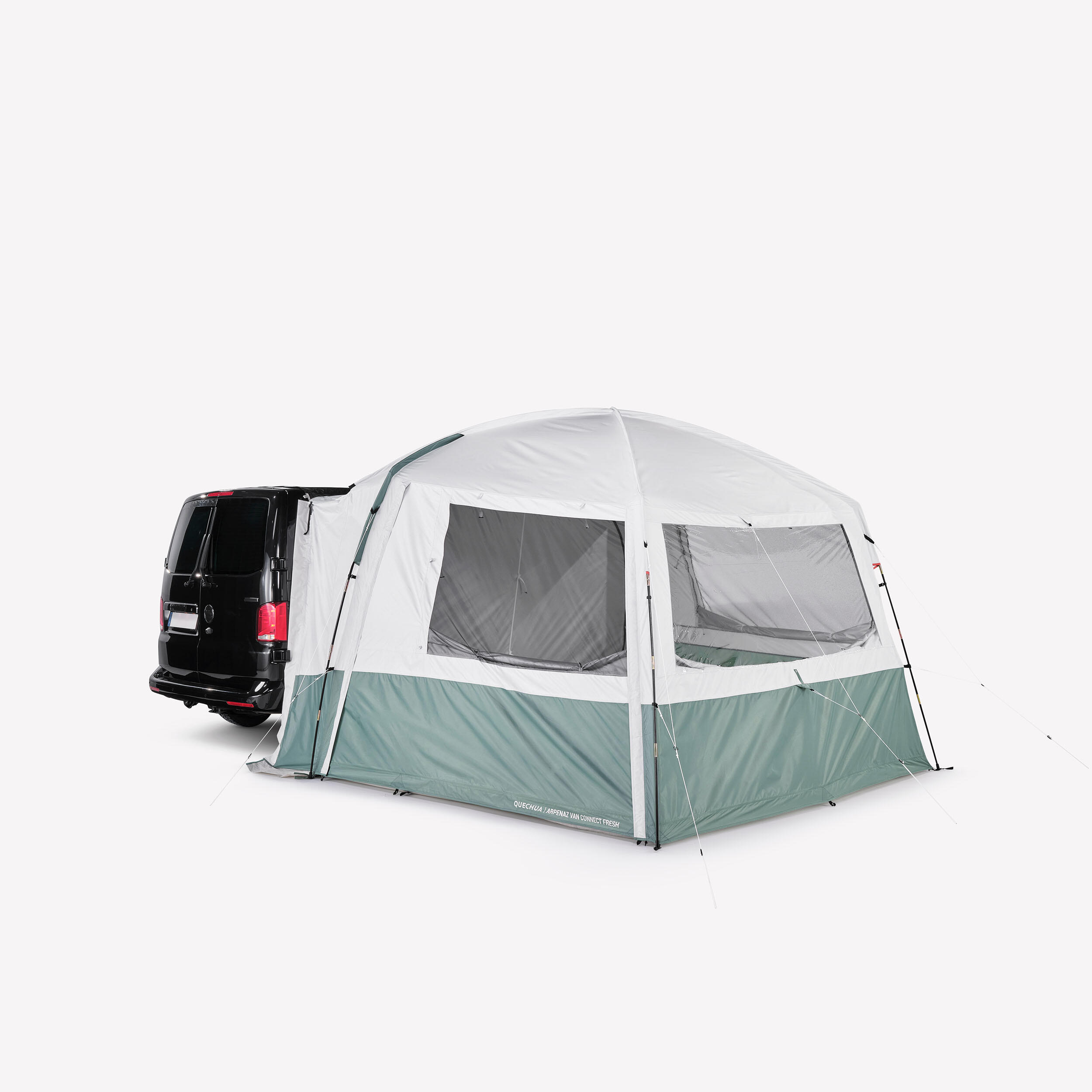 QUECHUA Prútový prístrešok a markíza k dodávke Van Connect Arpenaz Fresh 6 osôb zelená-QUECHUA