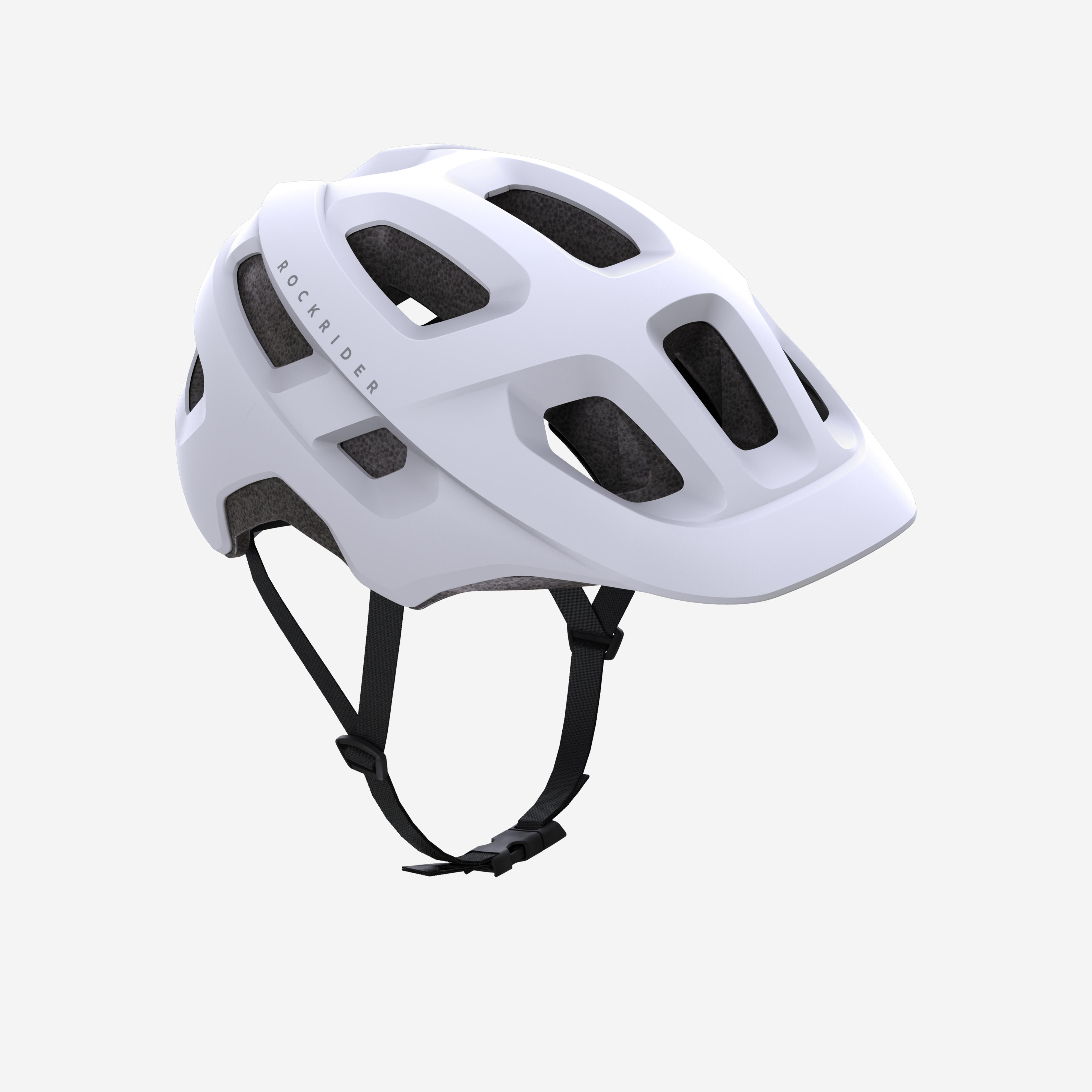ROCKRIDER Prilba EXPL 100 na horskú cyklistiku biela 200@L-ROCKRIDER