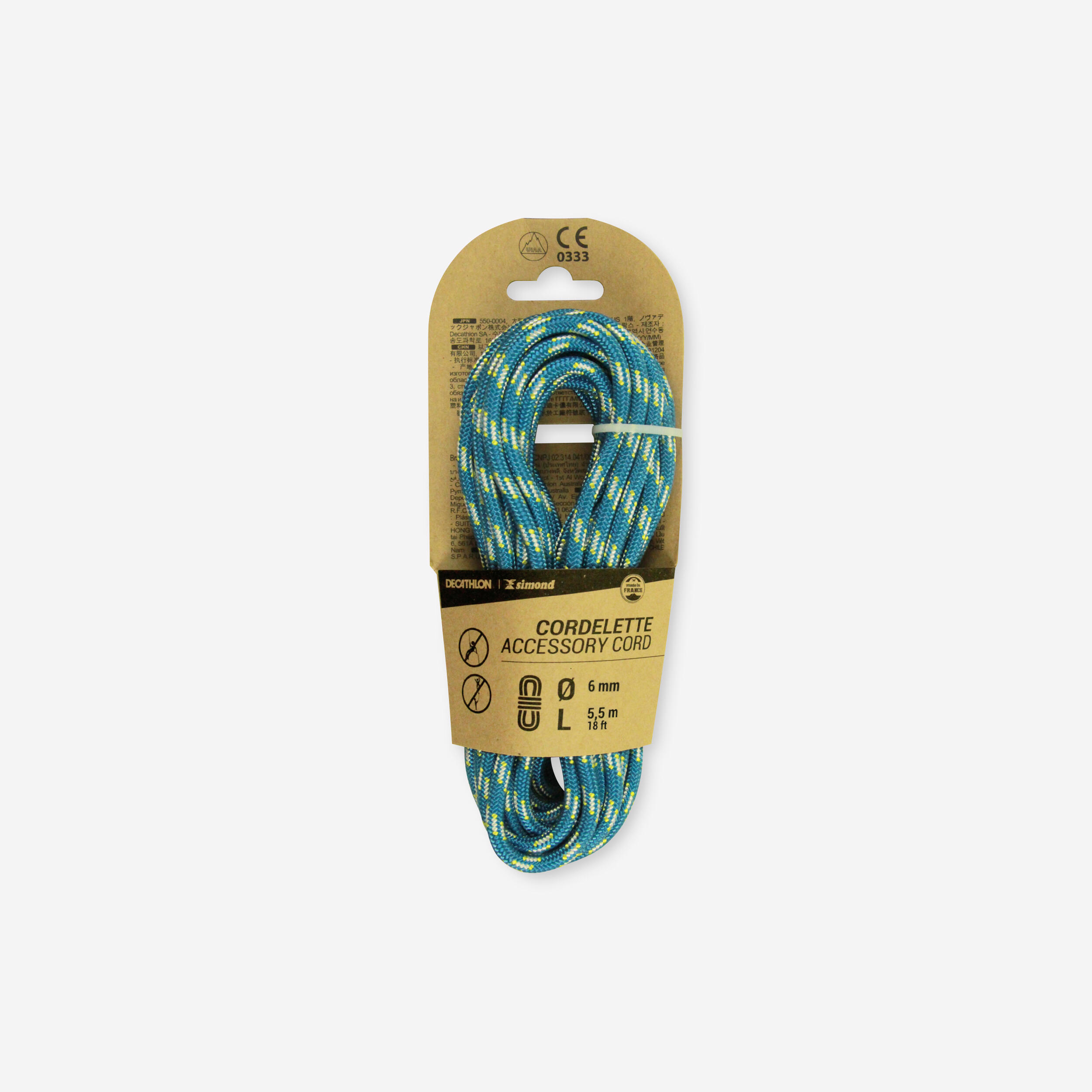 SIMOND Šnúra na lezenie a alpinizmus 6 mm × 5