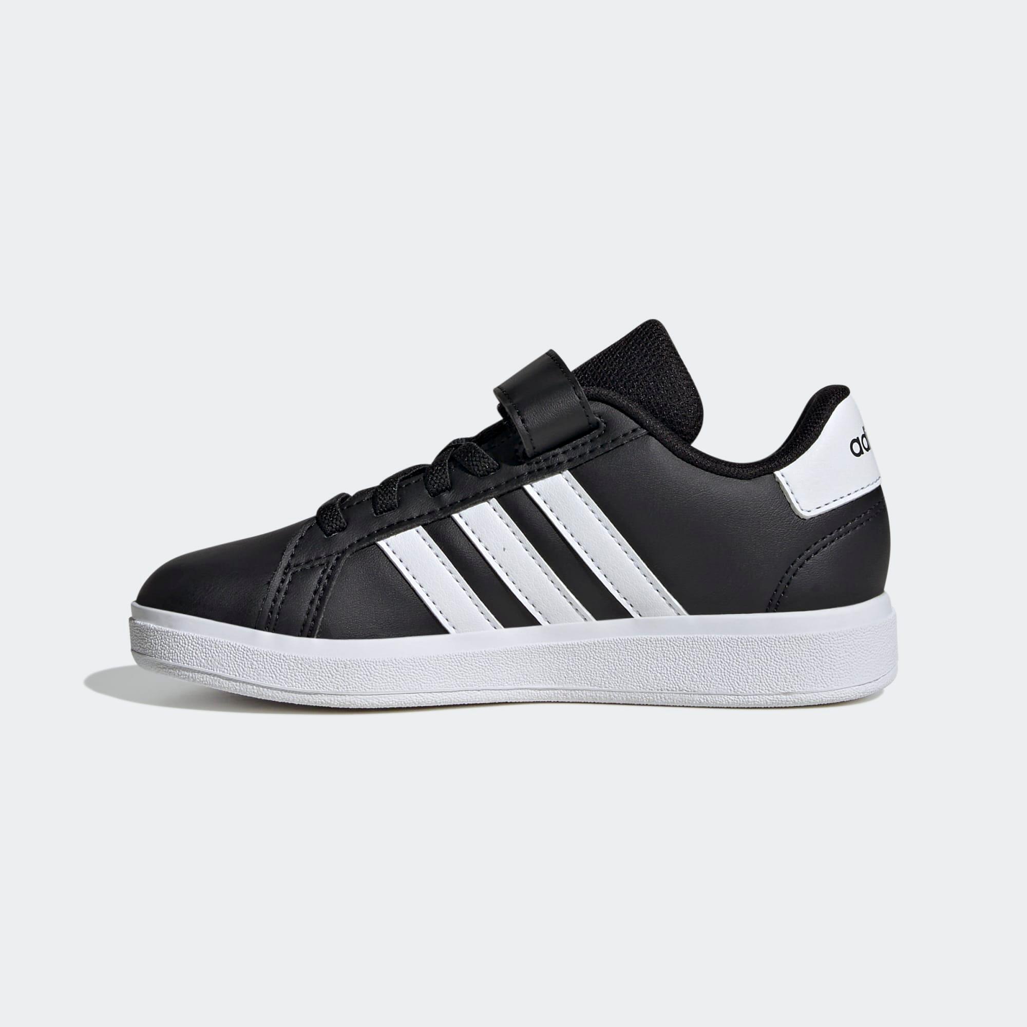 ADIDAS Grand Court detská obuv čierno-biela 274@34-ADIDAS
