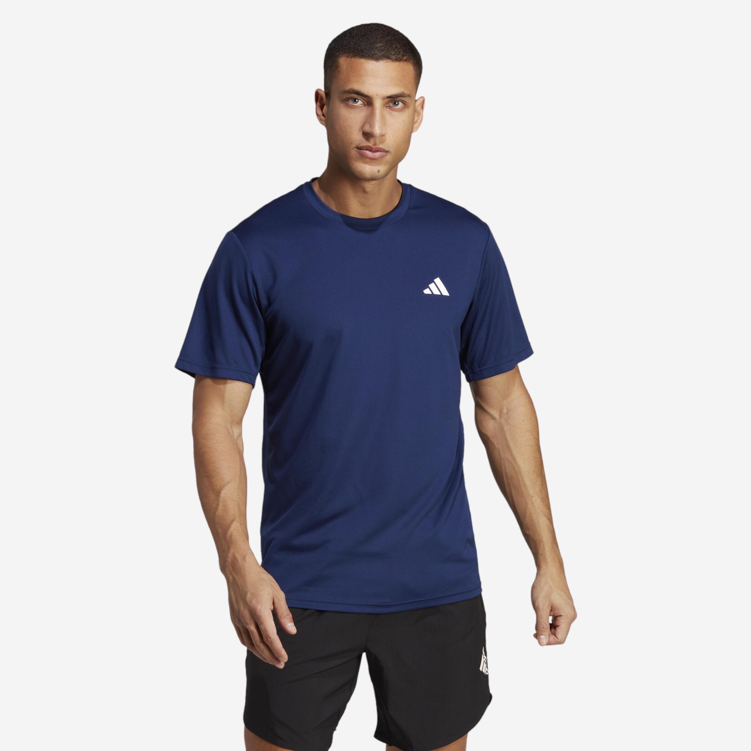 ADIDAS PÁNSKE TRIČKO NA FITNESS MODRÉ 349@M-ADIDAS