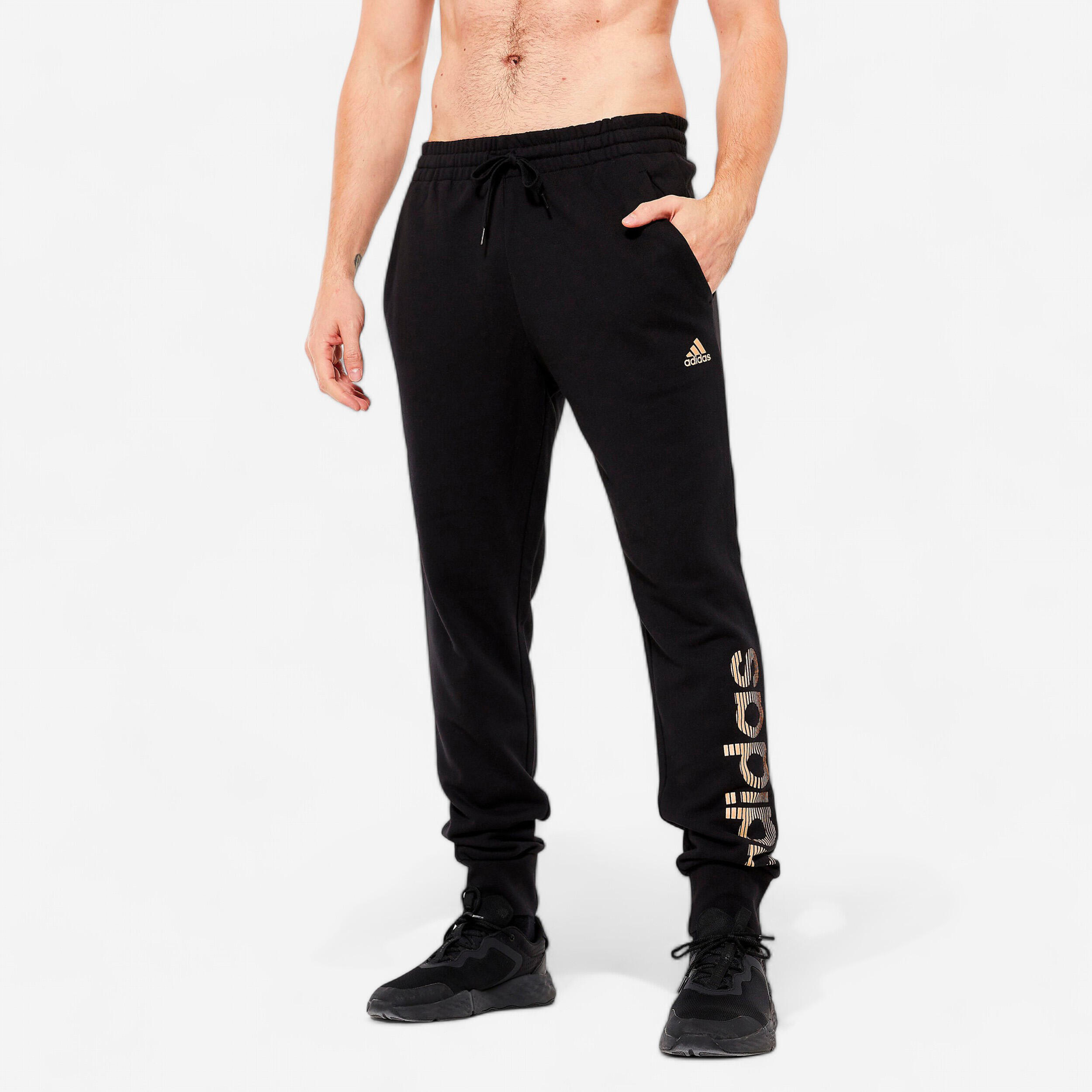 ADIDAS Pánske nohavice na fitness Soft Training čierne 340@M-ADIDAS