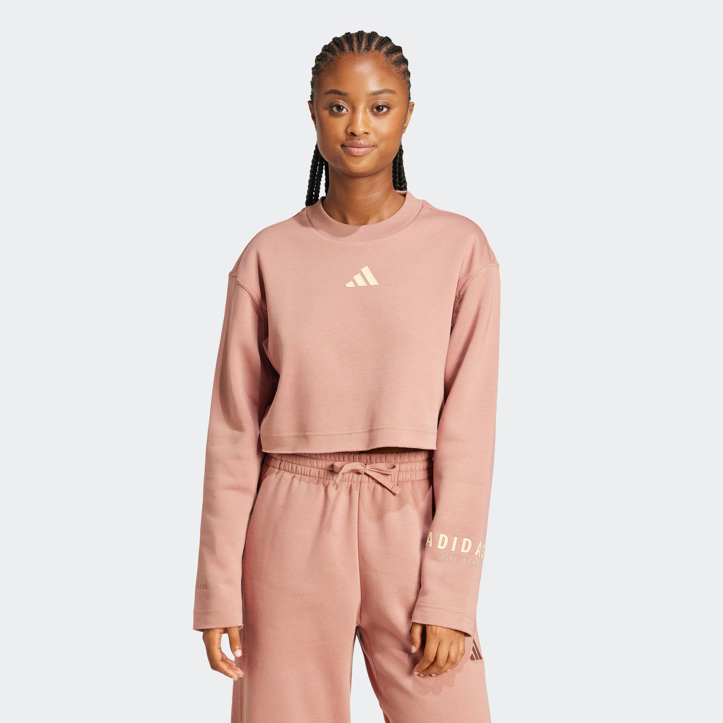 ADIDAS dámska mikina terakotová 1387@M-ADIDAS