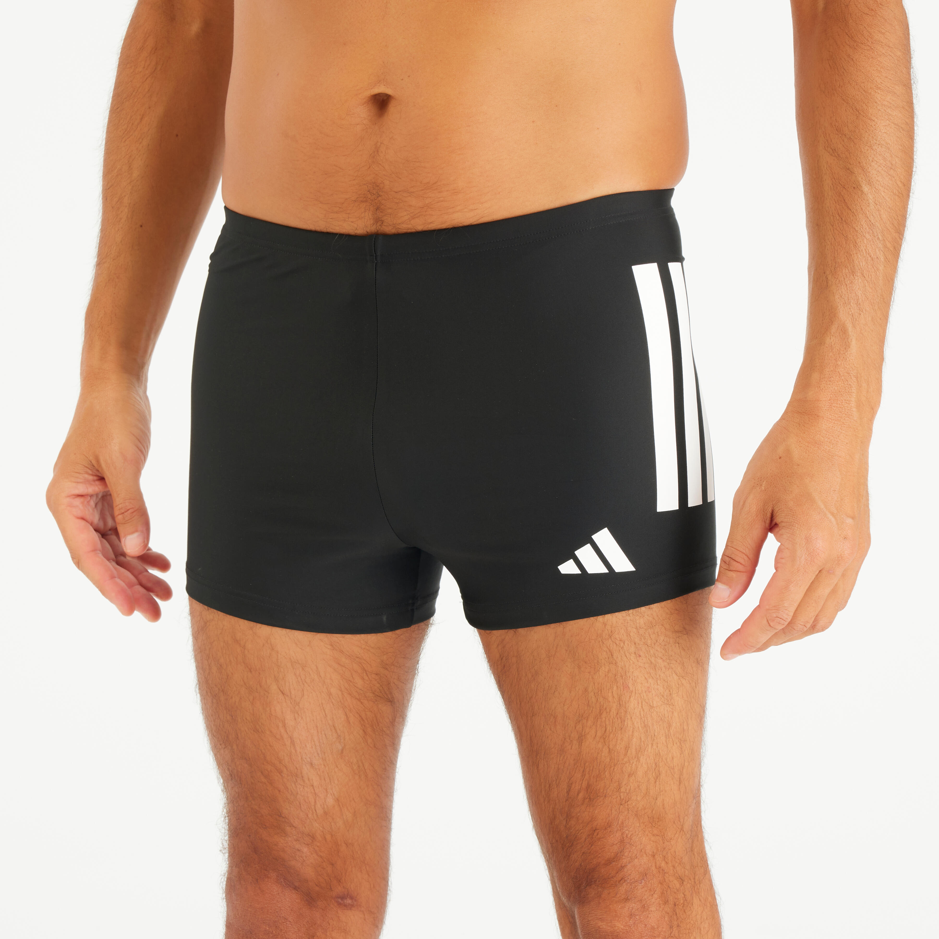 ADIDAS pánske boxerkové plavky čierno-biele čierna 340@M-ADIDAS