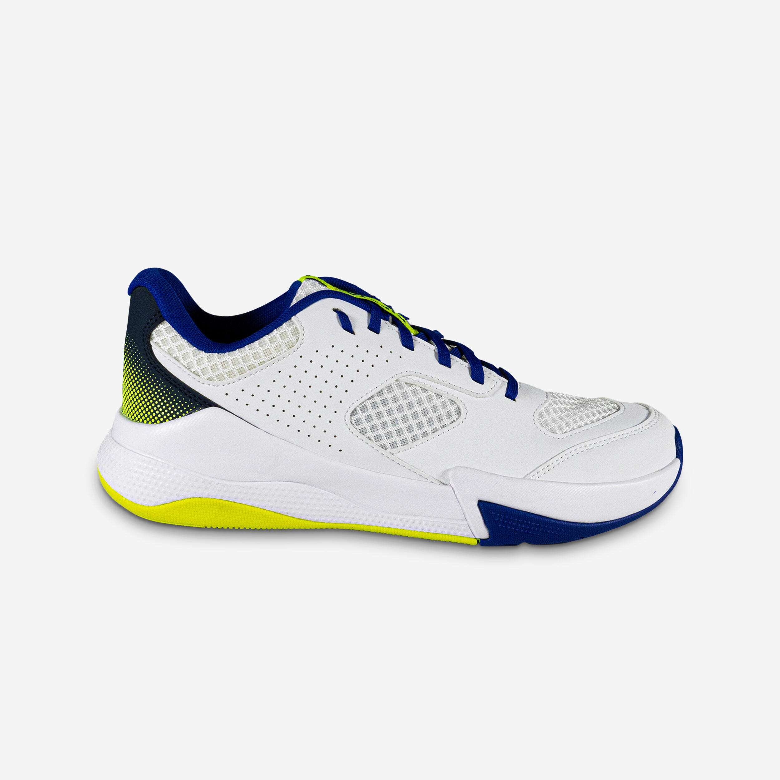 ALLSIX Volejbalová obuv unisex bielo-modro-žltá biela 1048@47-ALLSIX