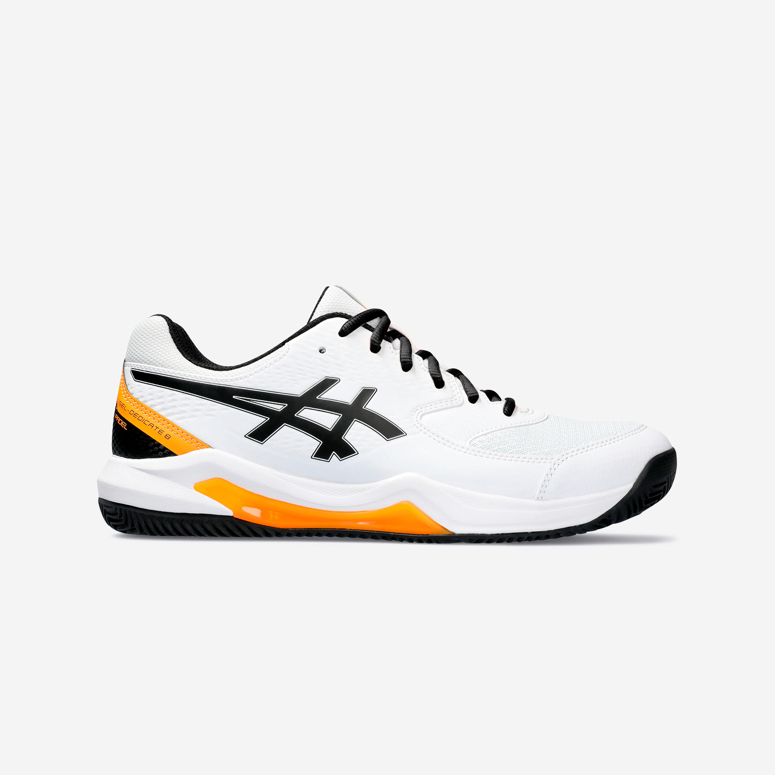ASICS Pánska obuv na padel Gel Dedicate 8 bielo-oranžová 1087@43