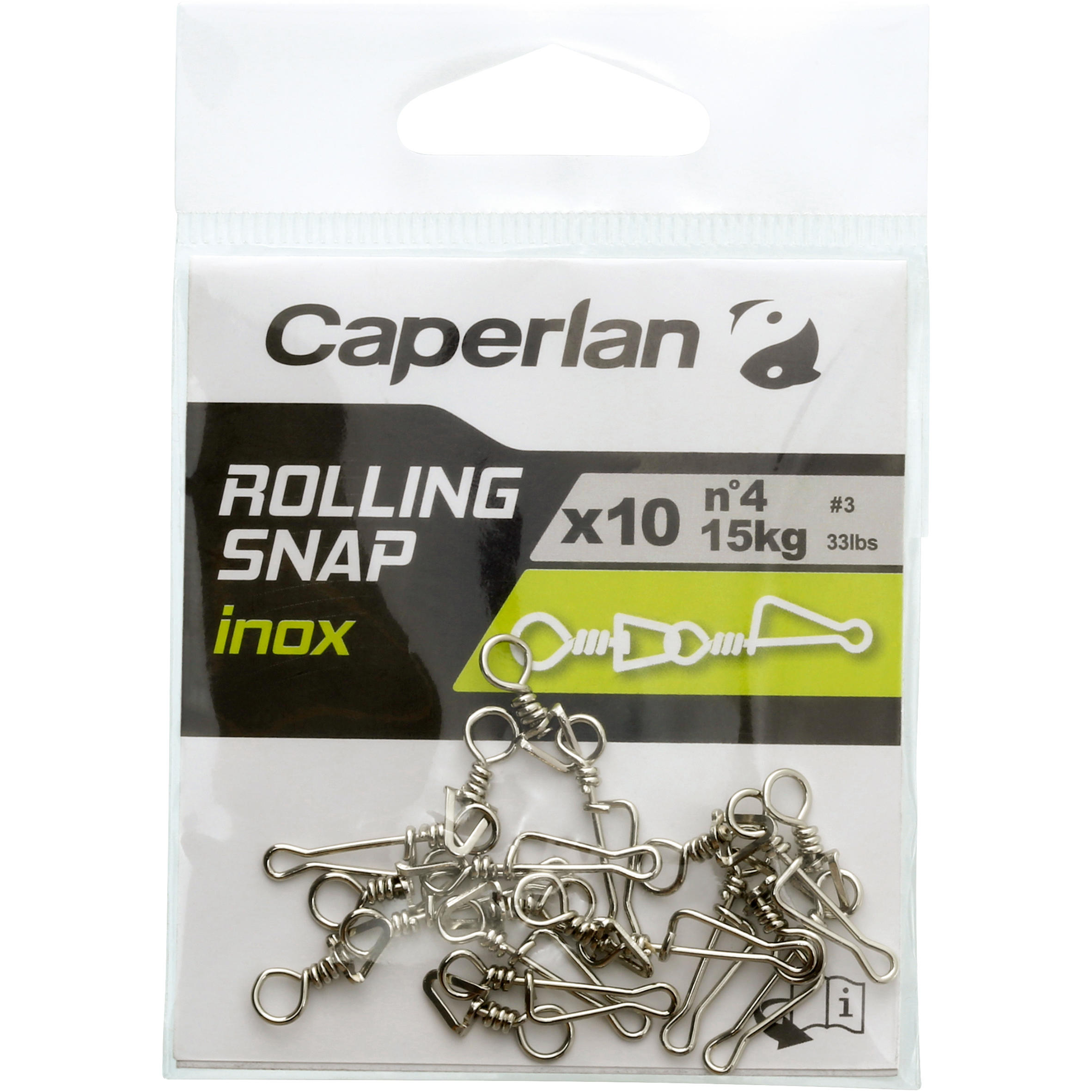 CAPERLAN Antikorový obrtlík s karabínkou Rolling snap 161@4-CAPERLAN