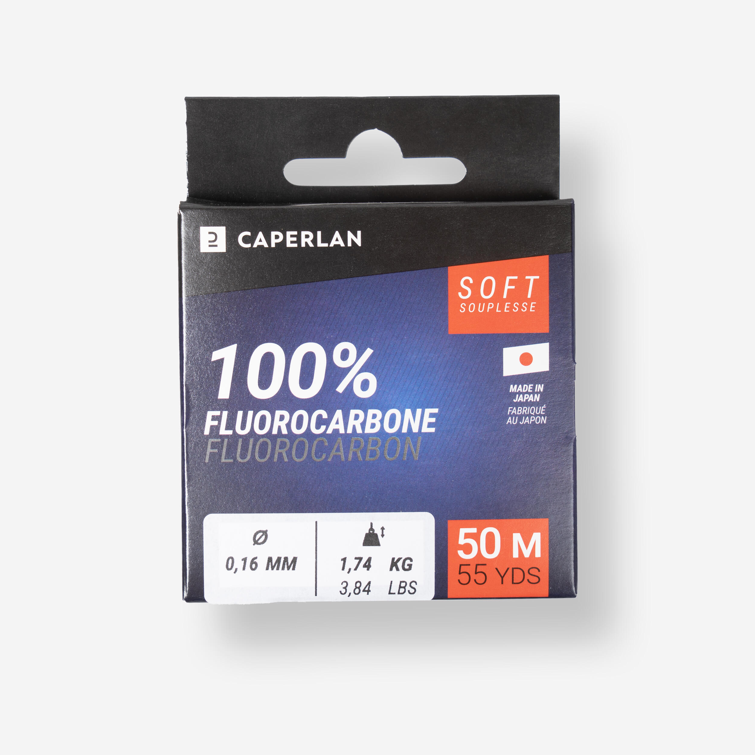 CAPERLAN Fluórokarbónový rybársky vlasec Soft 100 % 50 m 127@30_SLASH_100-CAPERLAN