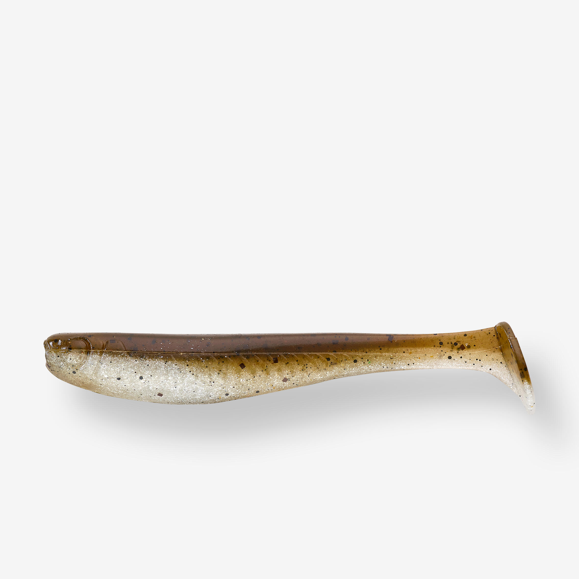 CAPERLAN Mäkká umelá nástraha Yubari Fat shad s atraktantom Ruffe hnedá 1549@7