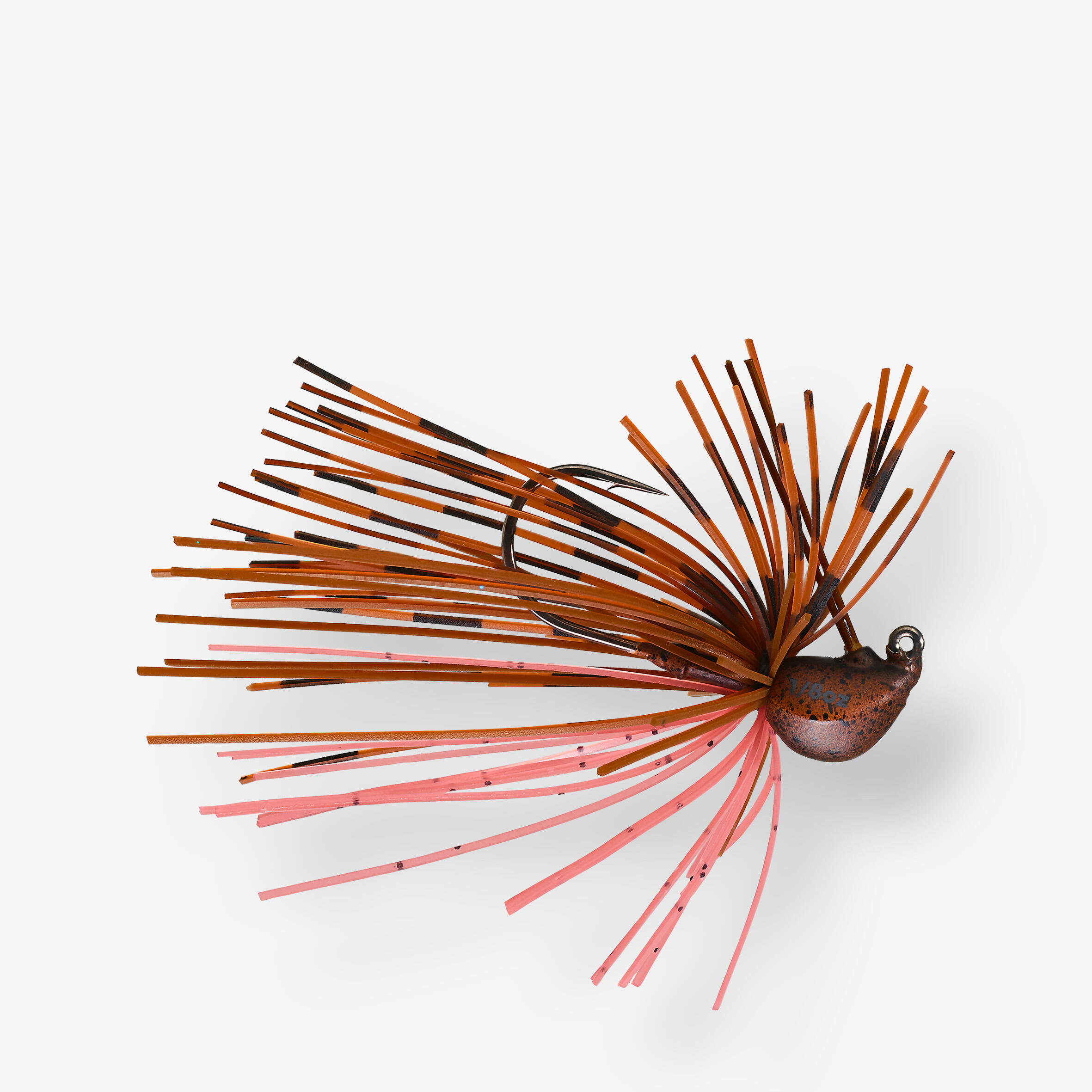 CAPERLAN Prívlačová nástraha na ostrieže a pstruhy Rubber jig tungsten Natural craw hnedá 1532@3