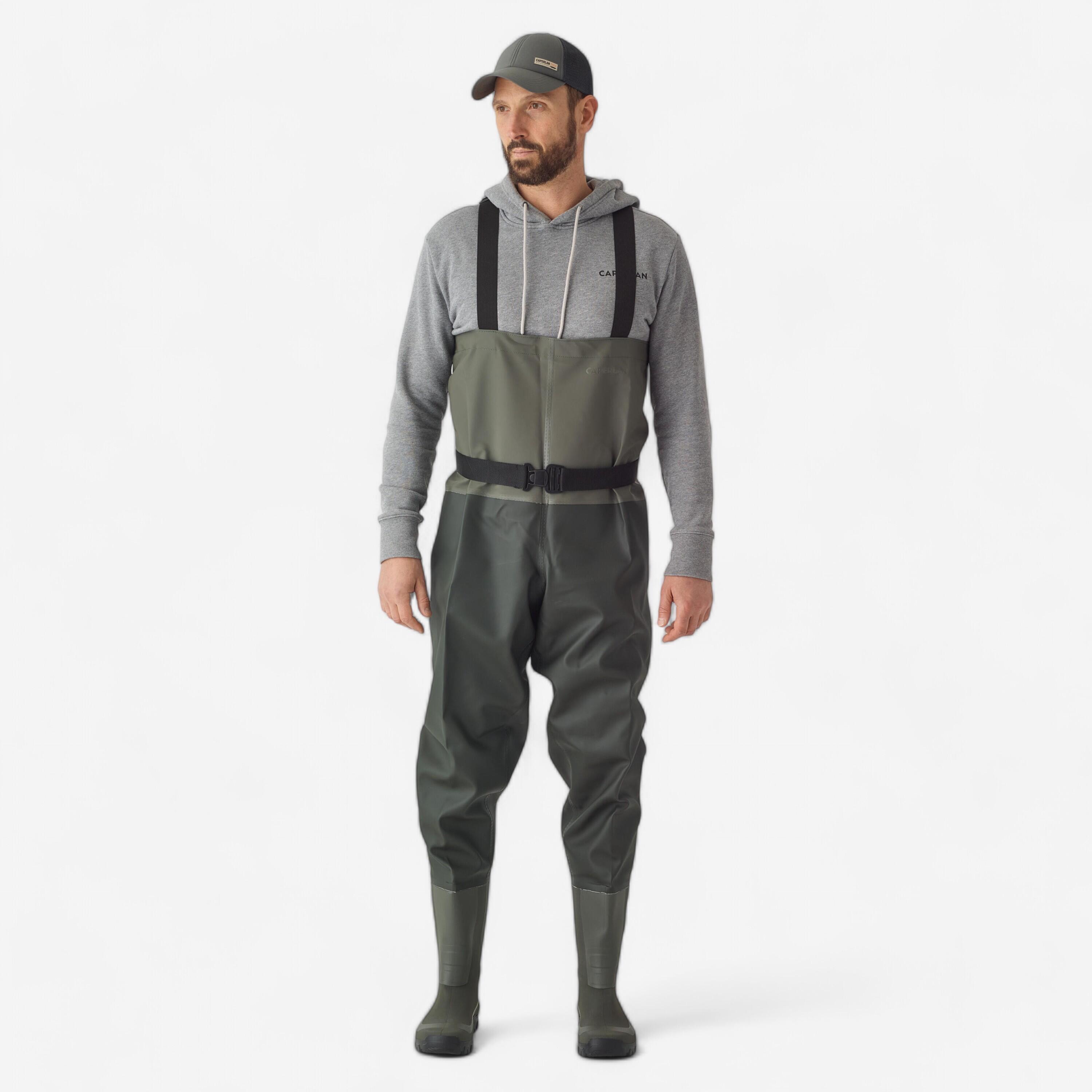 CAPERLAN Rybárske brodiace nohavice 100 z PVC zelená 374@2XL 46-47-CAPERLAN
