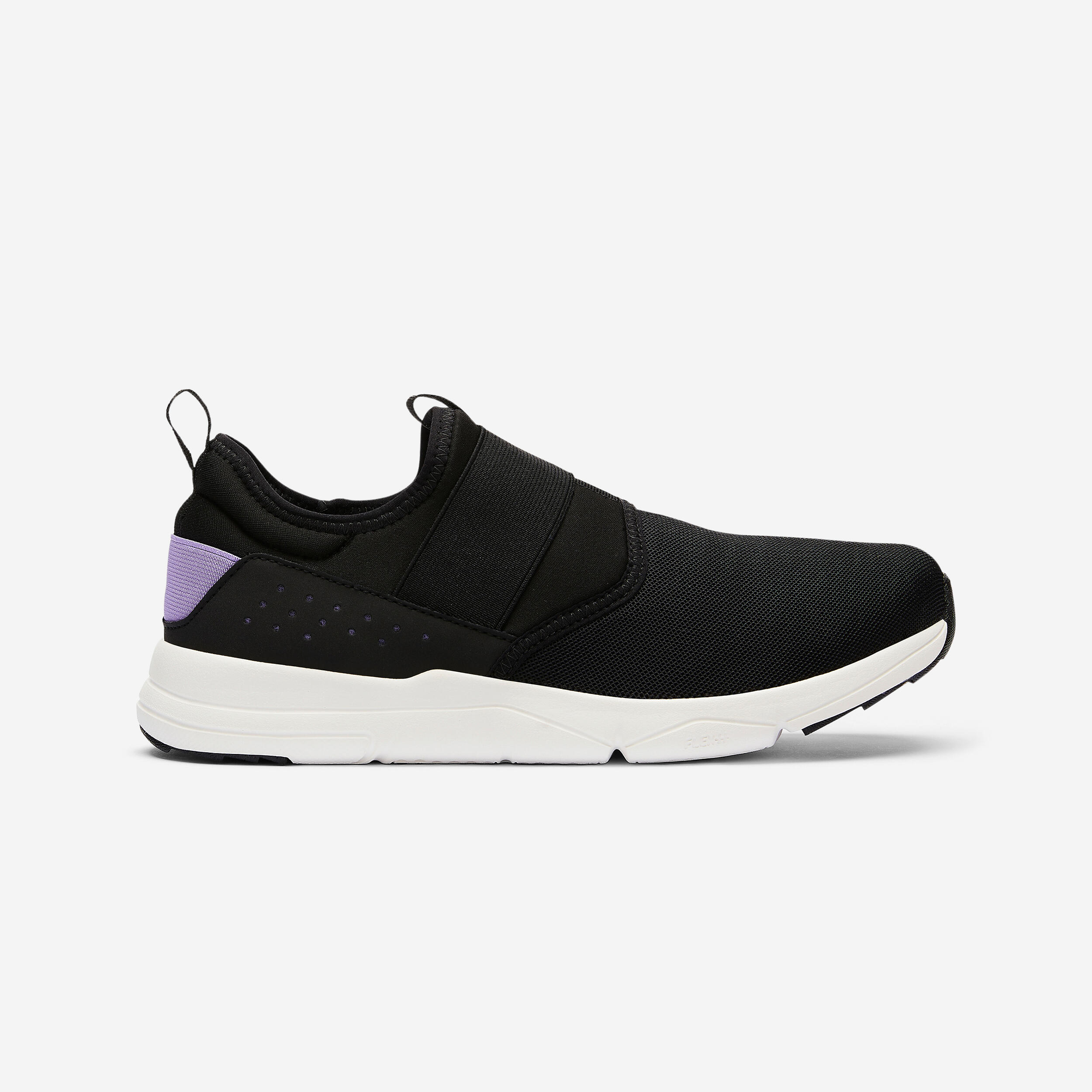 DECATHLON Dámska obuv Slip-On na mestskú chôdzu čierno-fialová čierna 273@42-DECATHLON