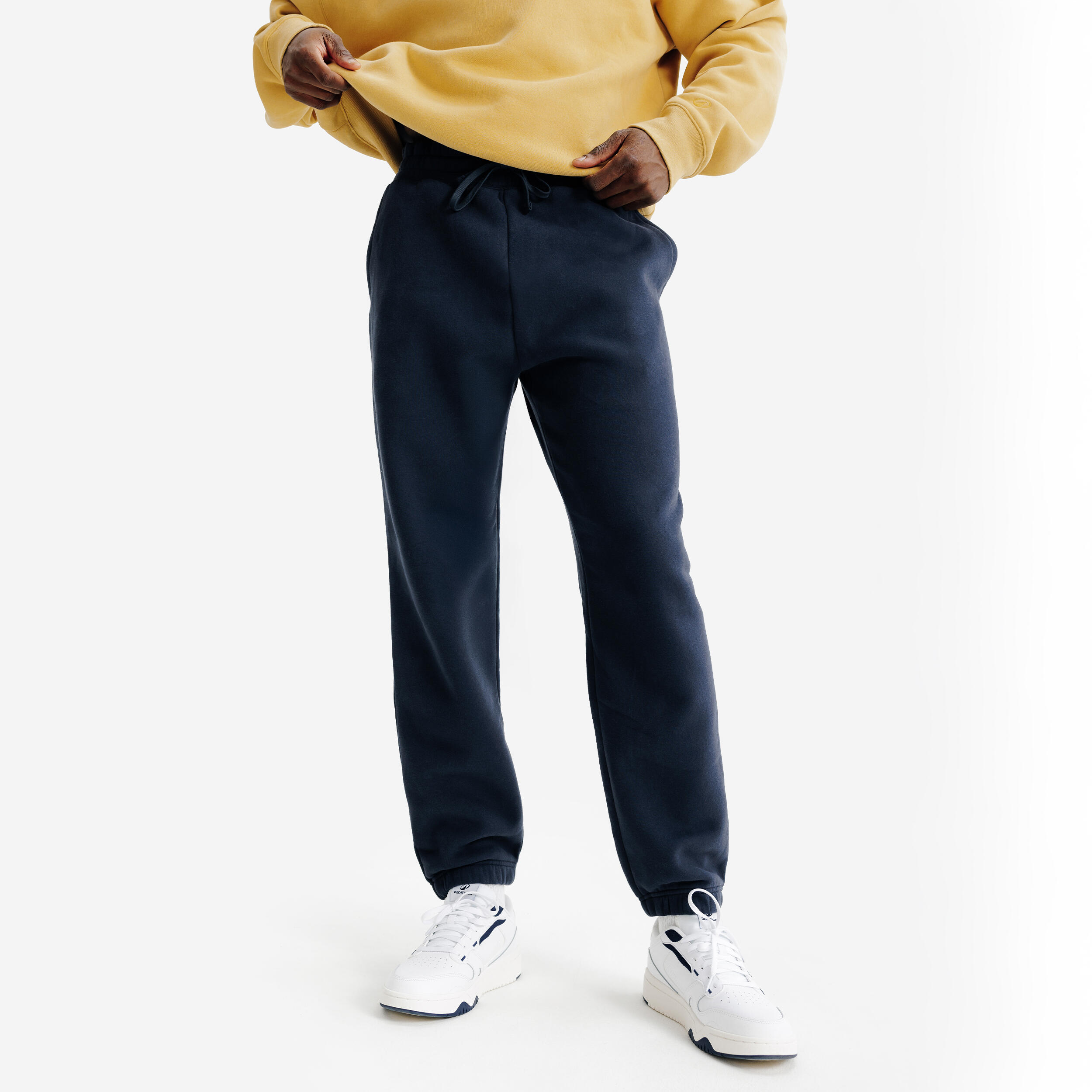 DECATHLON Pánske oversize tepláky modré 340@2XL-DECATHLON