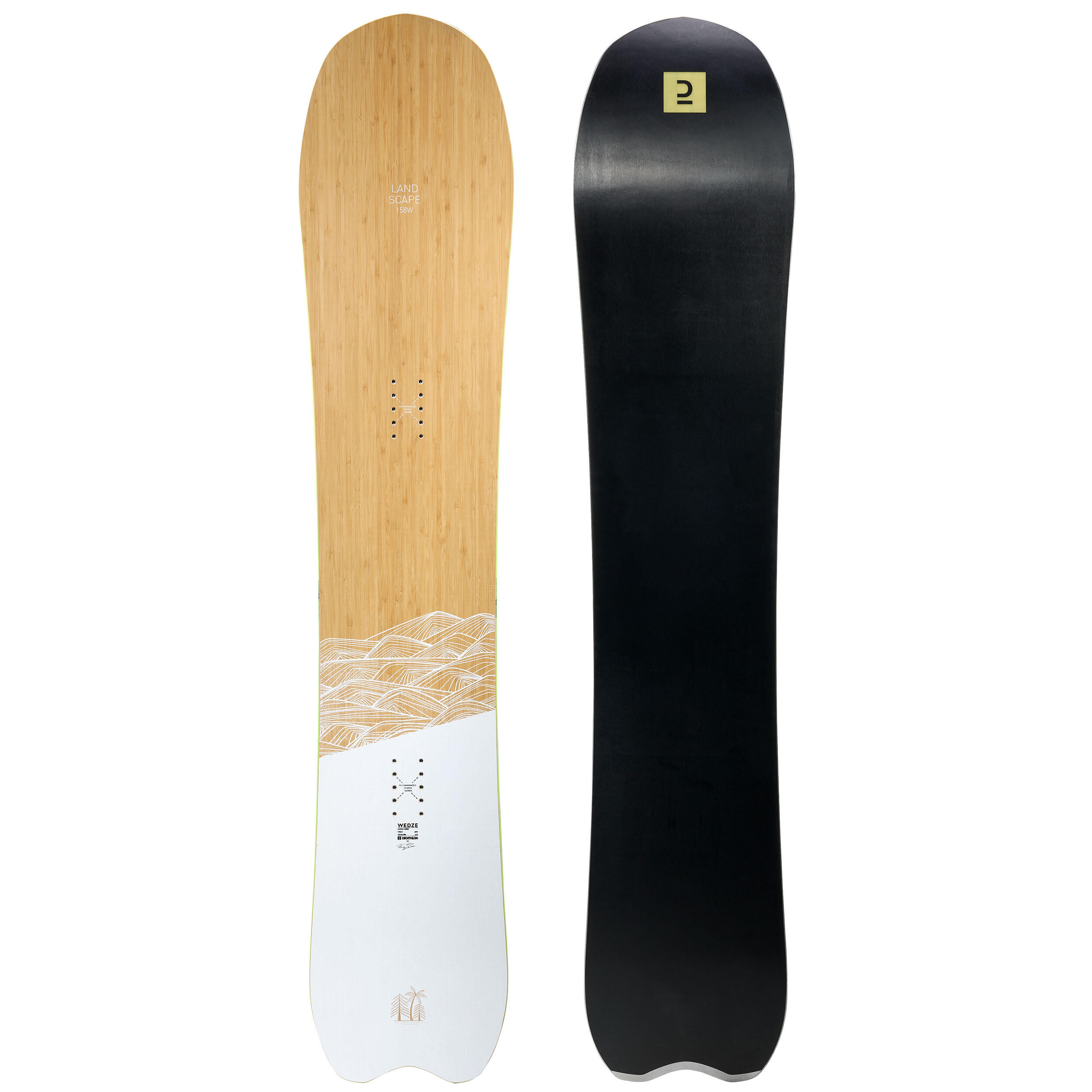 DREAMSCAPE Snowboardová doska Landscape na all mountain/prašan drevená unisex 296@153 cm široké-DREAMSCAPE