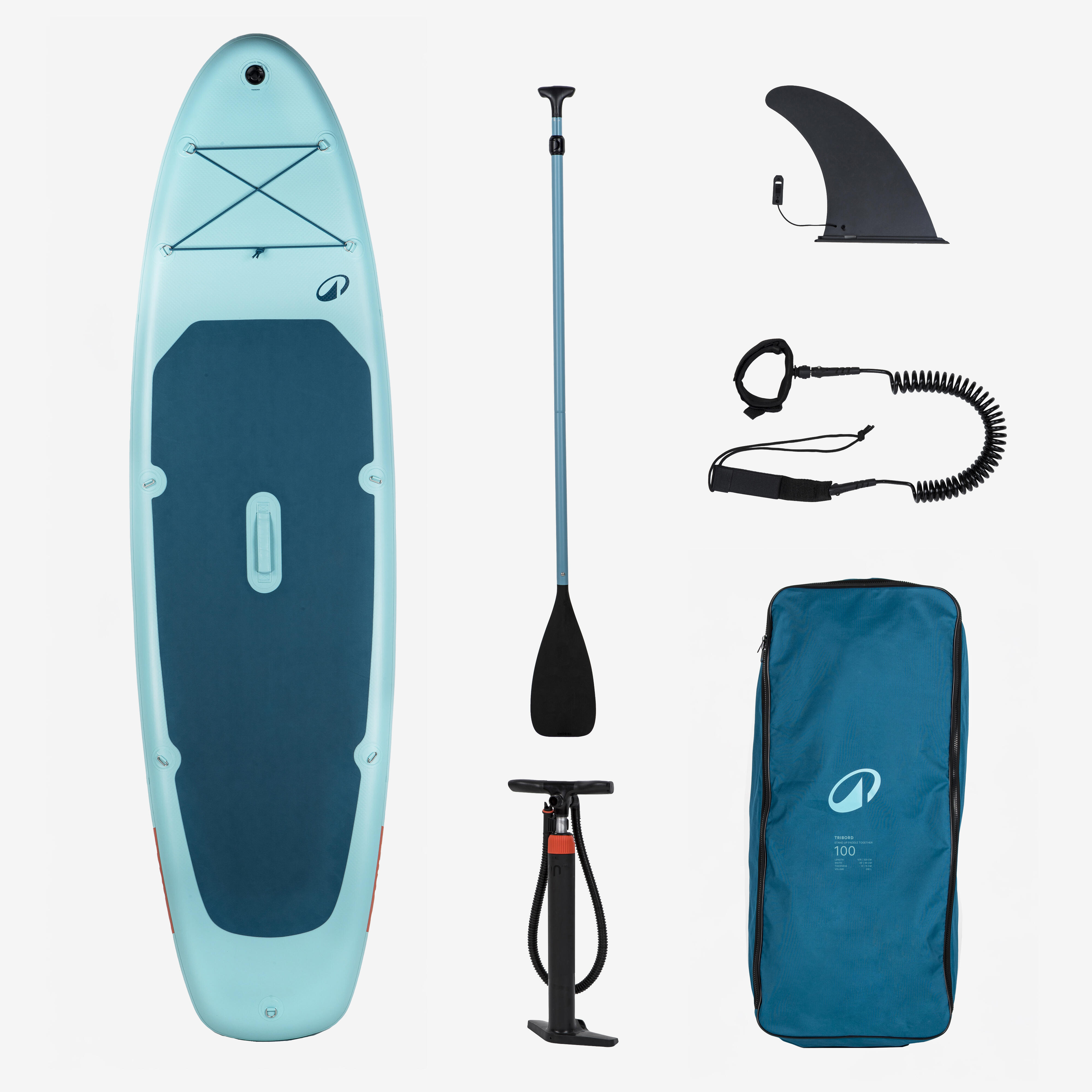 ITIWIT Nafukovací paddleboard 10'6 (do 130 kg) 100 modrý-ITIWIT