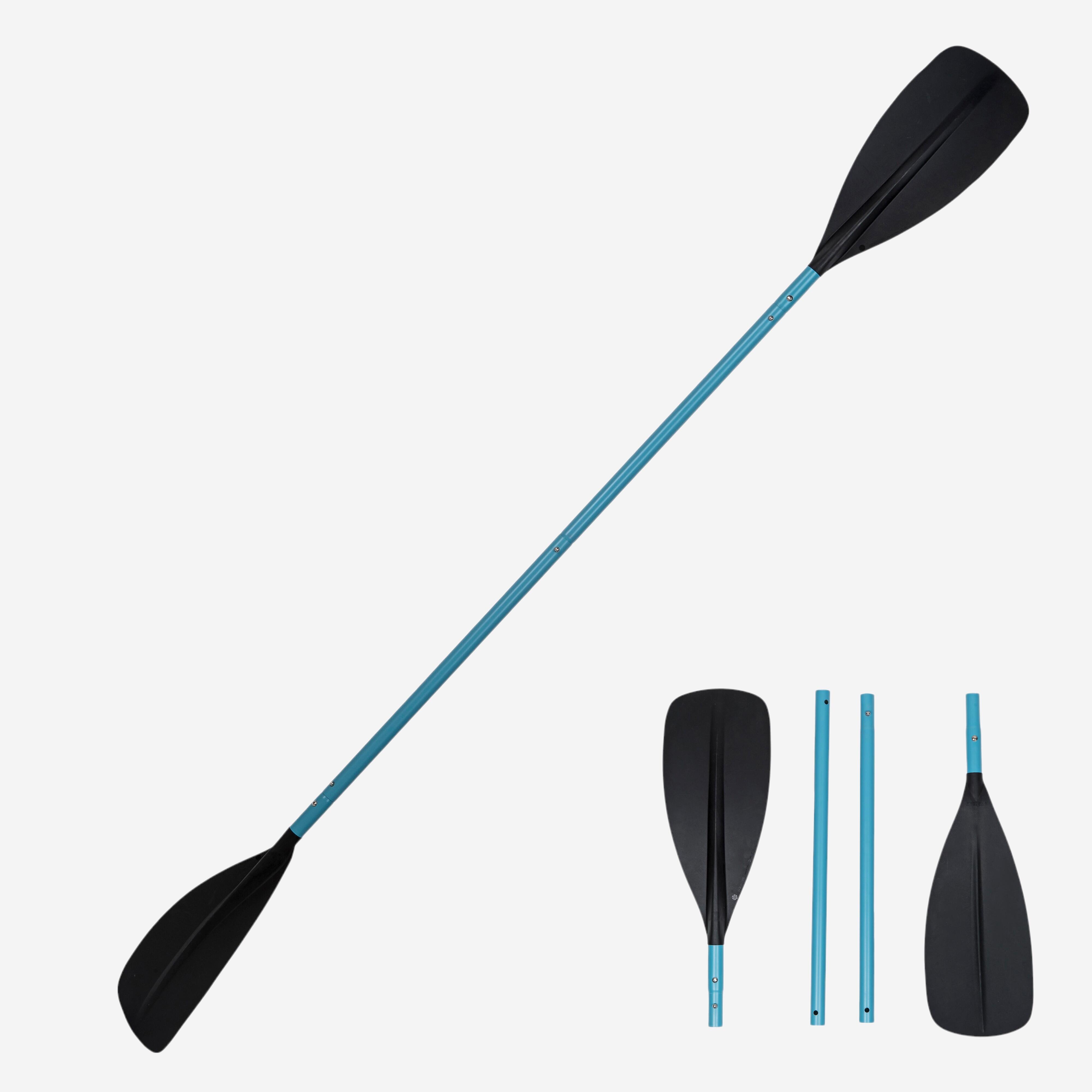 ITIWIT Pádlo na kajak 100 4-dielne 215 cm modré-ITIWIT