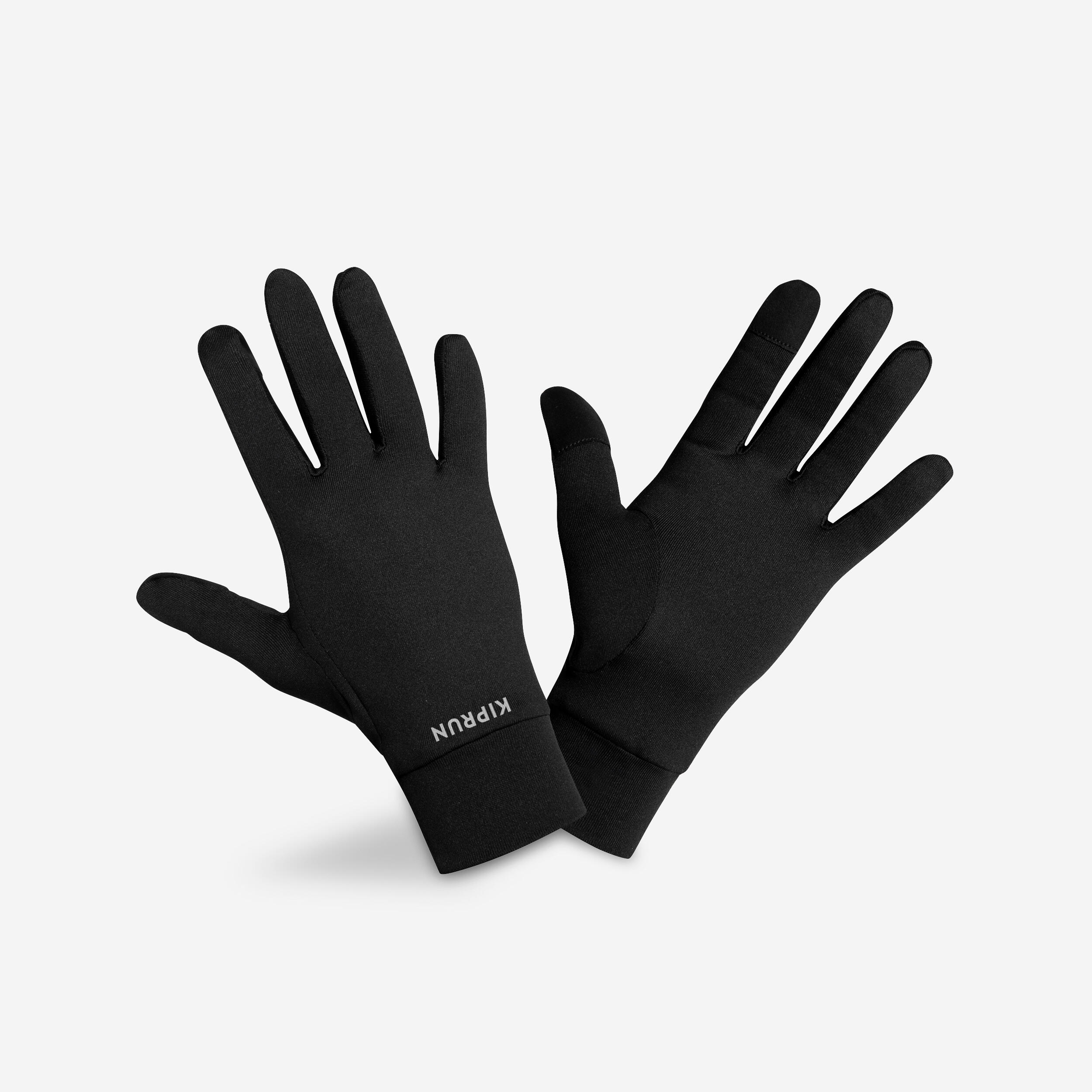 KIPRUN Bežecké dotykové rukavice Warm 100 v2 čierne 302@M-KIPRUN