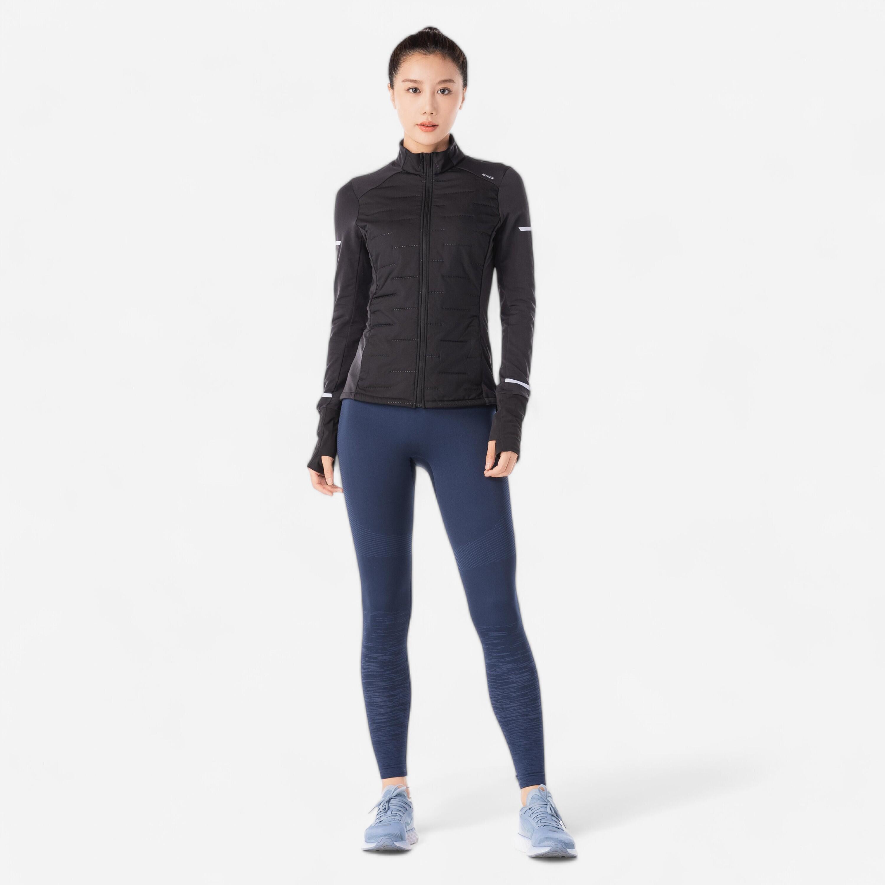 KIPRUN Dámska bunda Warm čierna 875@M-L-KIPRUN