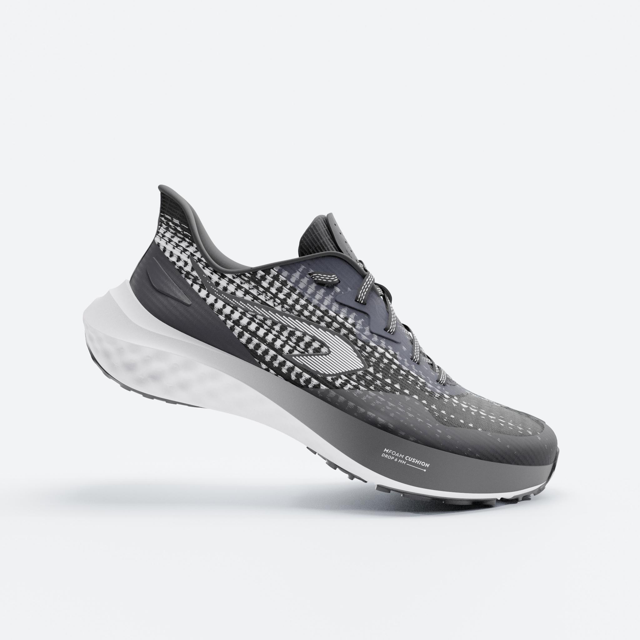 KIPRUN Detská bežecká obuv K500 Fast čierno-biela 274@38-KIPRUN