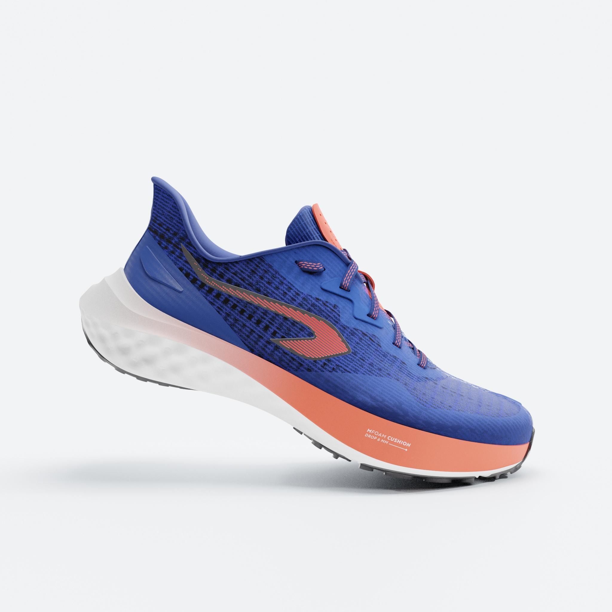 KIPRUN Detská bežecká obuv K500 Fast modro-červená modrá 274@32-KIPRUN